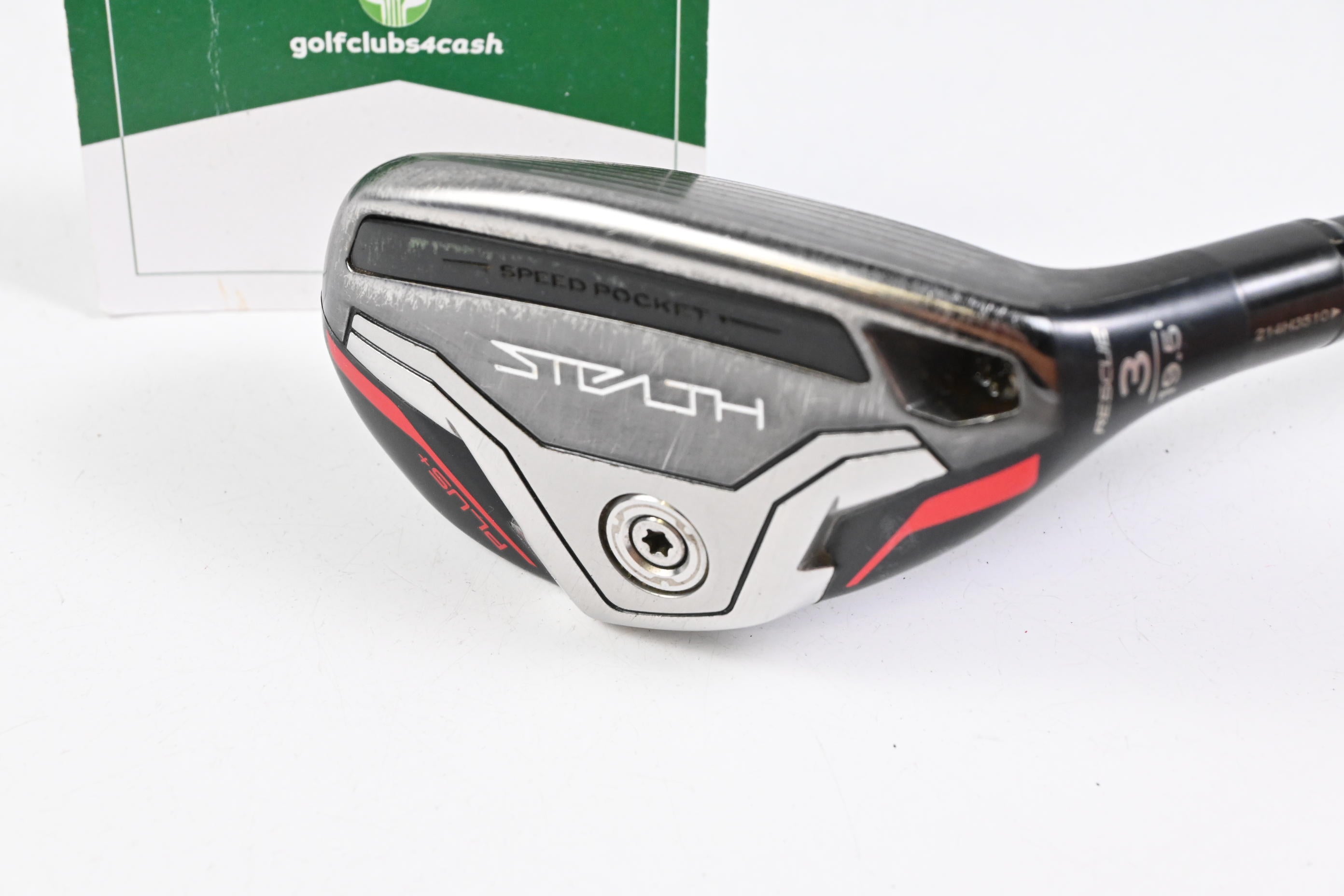Taylormade Stealth Plus #3 Hybrid / 19.5 Degree / Stiff Flex HZRDUS Smoke Red