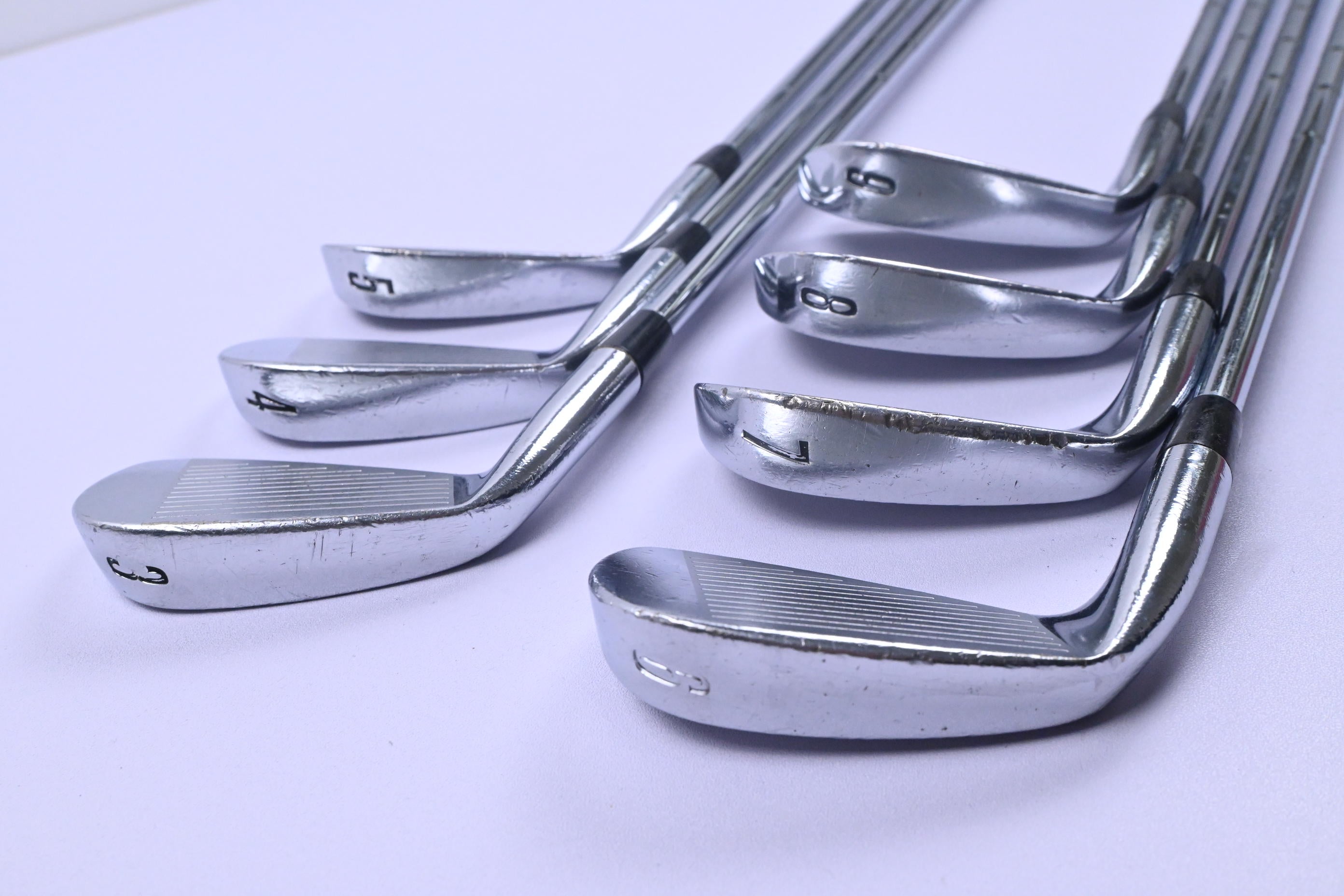 Cobra King Forged CB Silver Irons / 3-9i / Stiff Flex Dynamic Gold S300 Shafts