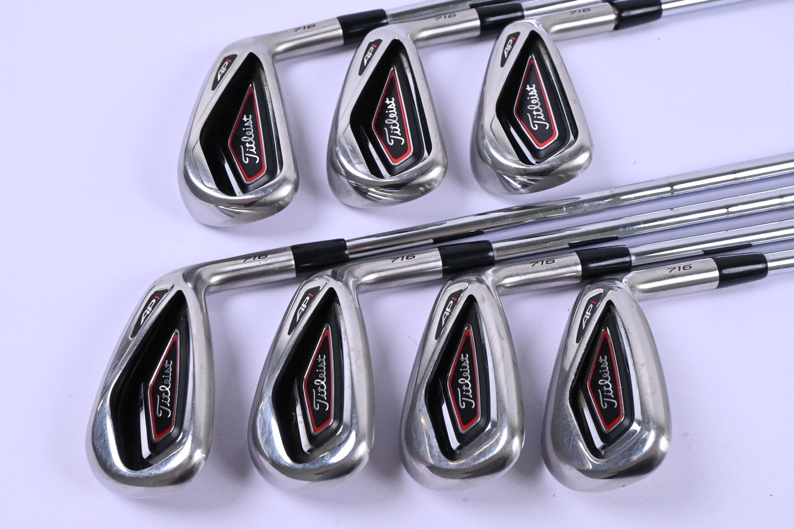 Titleist 716 AP1 Irons / 5-PW+GW / Stiff Flex KBS Tour Shafts