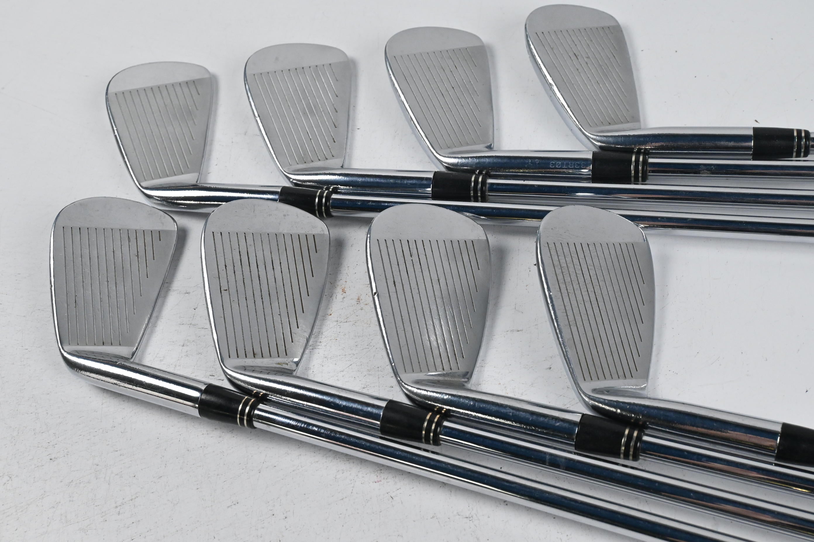 Taylormade RAC CB Coin Forged Irons / 3-PW / Stiff Flex Rifle Flighted Precision