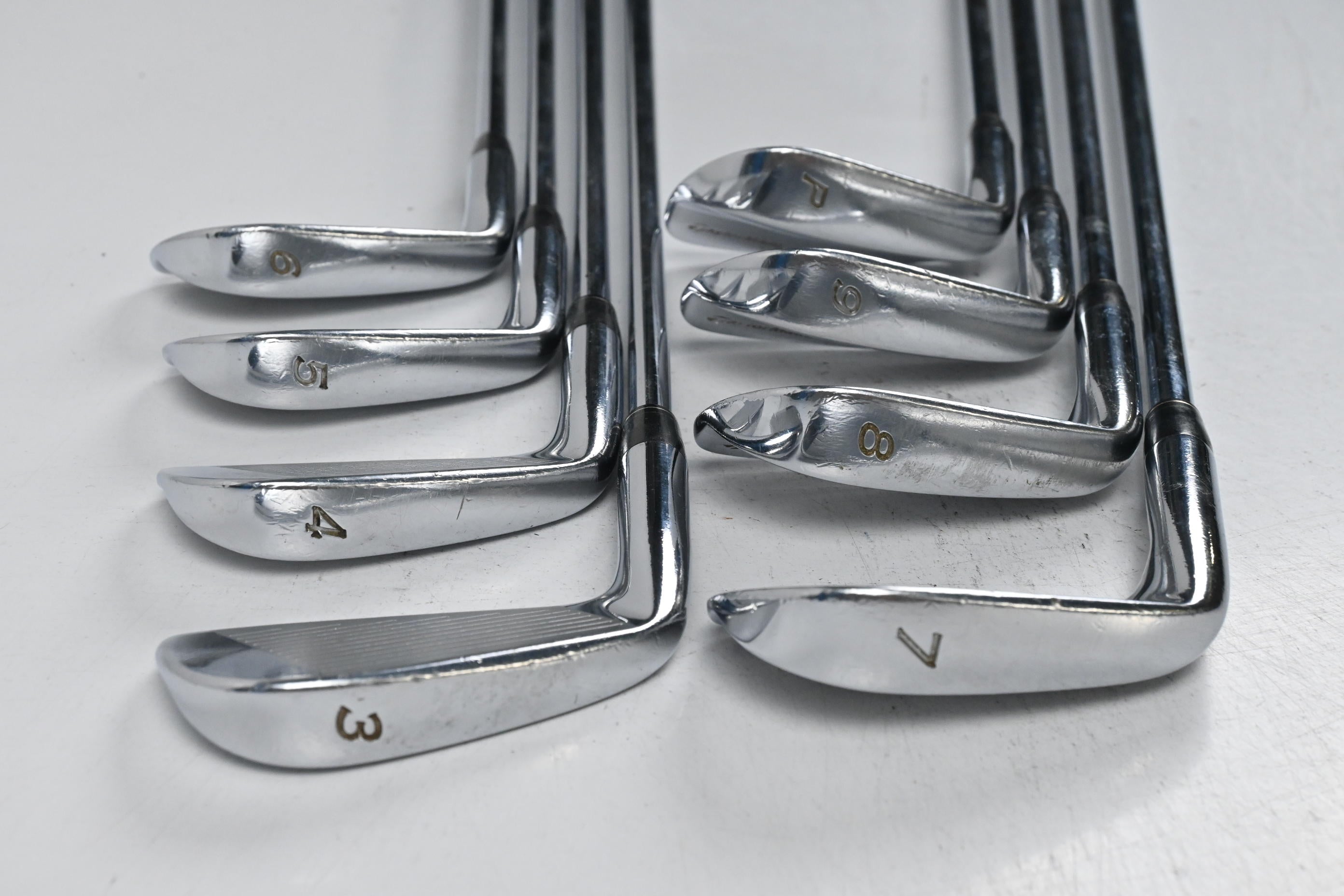 Taylormade RAC CB Coin Forged Irons / 3-PW / Stiff Flex Rifle Flighted Precision