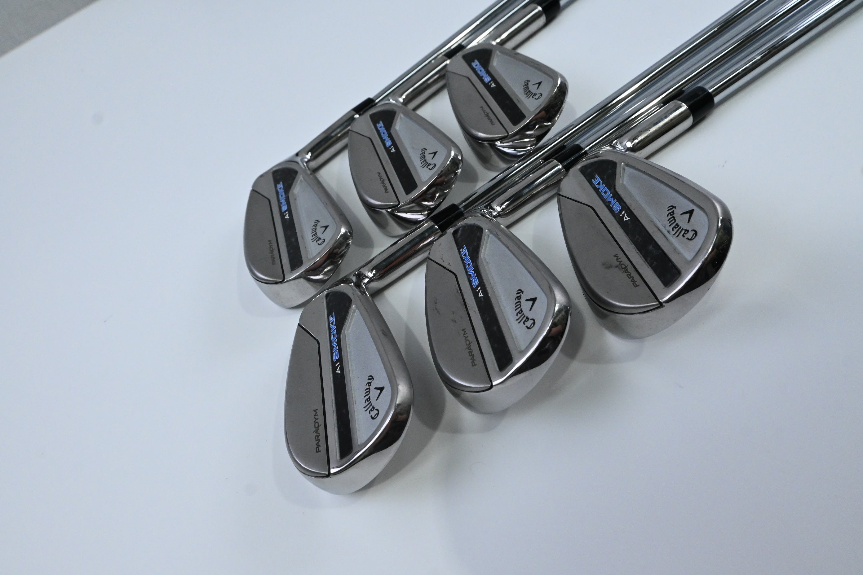 Callaway Paradym Ai Smoke Irons / 5-PW / Stiff Flex Elevate MPH 95 Shafts