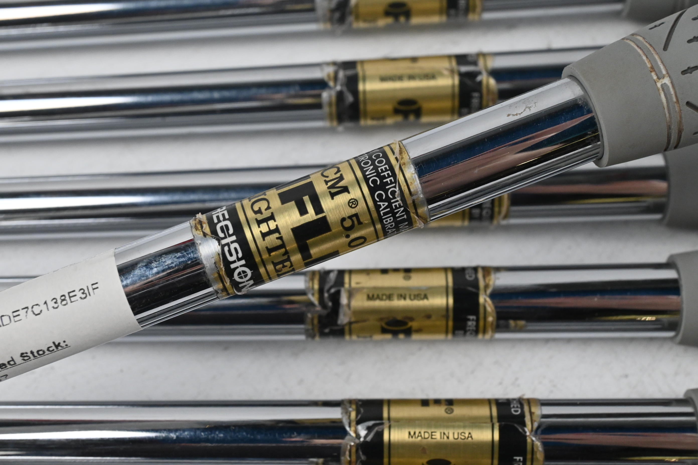 Taylormade RAC CB Coin Forged Irons / 3-PW / Stiff Flex Rifle Flighted Precision