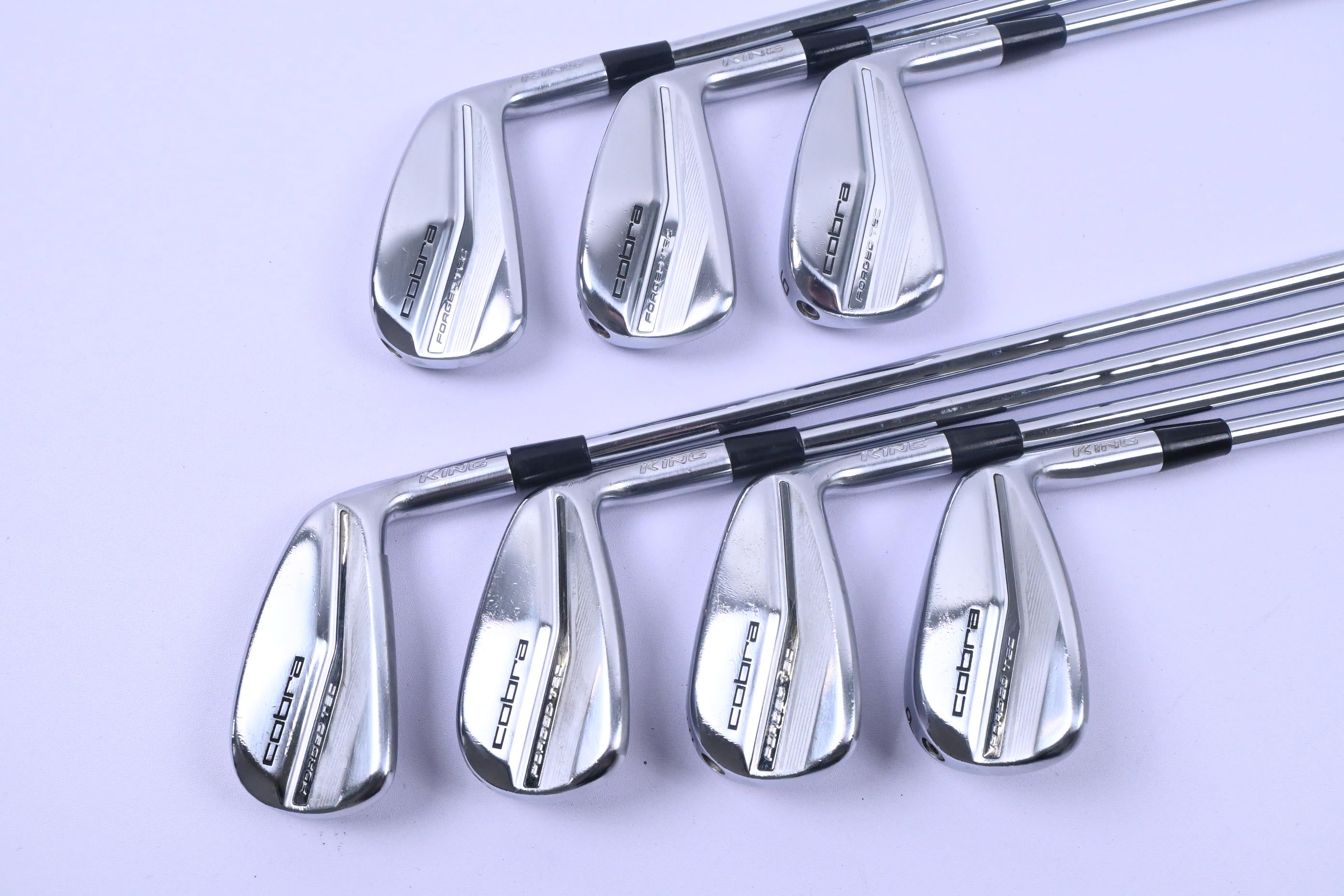 Cobra King Forged Tec Irons / 4-PW / Stiff Flex KBS $-Taper Lite Shafts