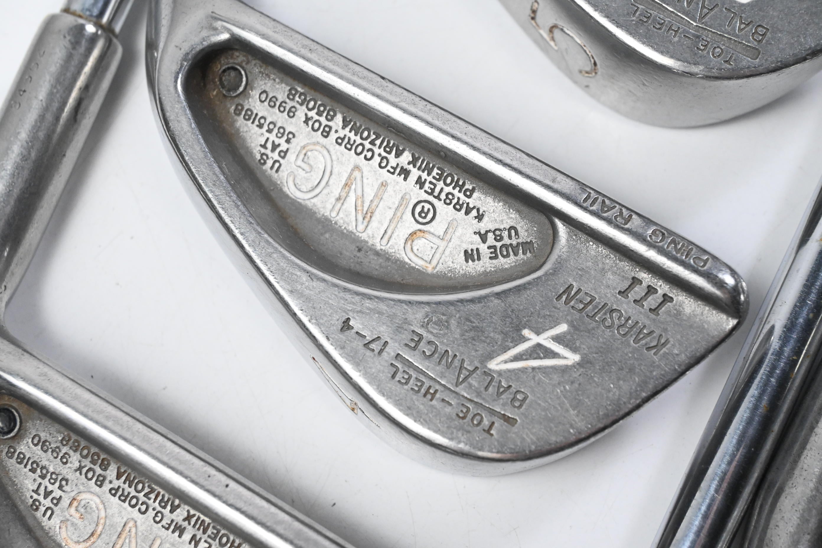 Ping Karsten III Irons / 3-PW+SW / Black Dot / Stiff Flex Ping Karsten ZZ-Lite