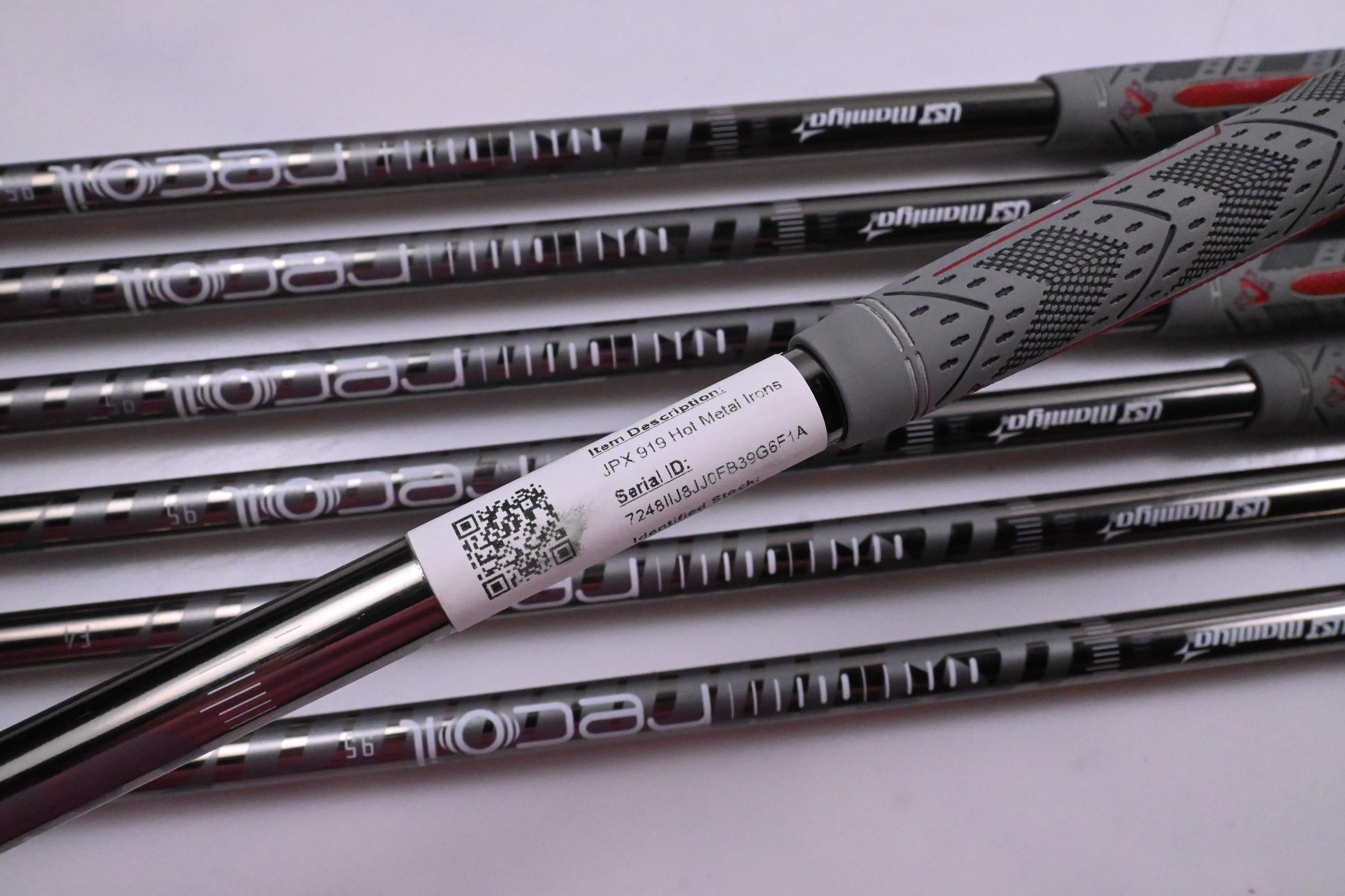 Mizuno JPX 919 Hot Metal Irons / 4-PW / Stiff Flex UST Recoil 95 Shafts