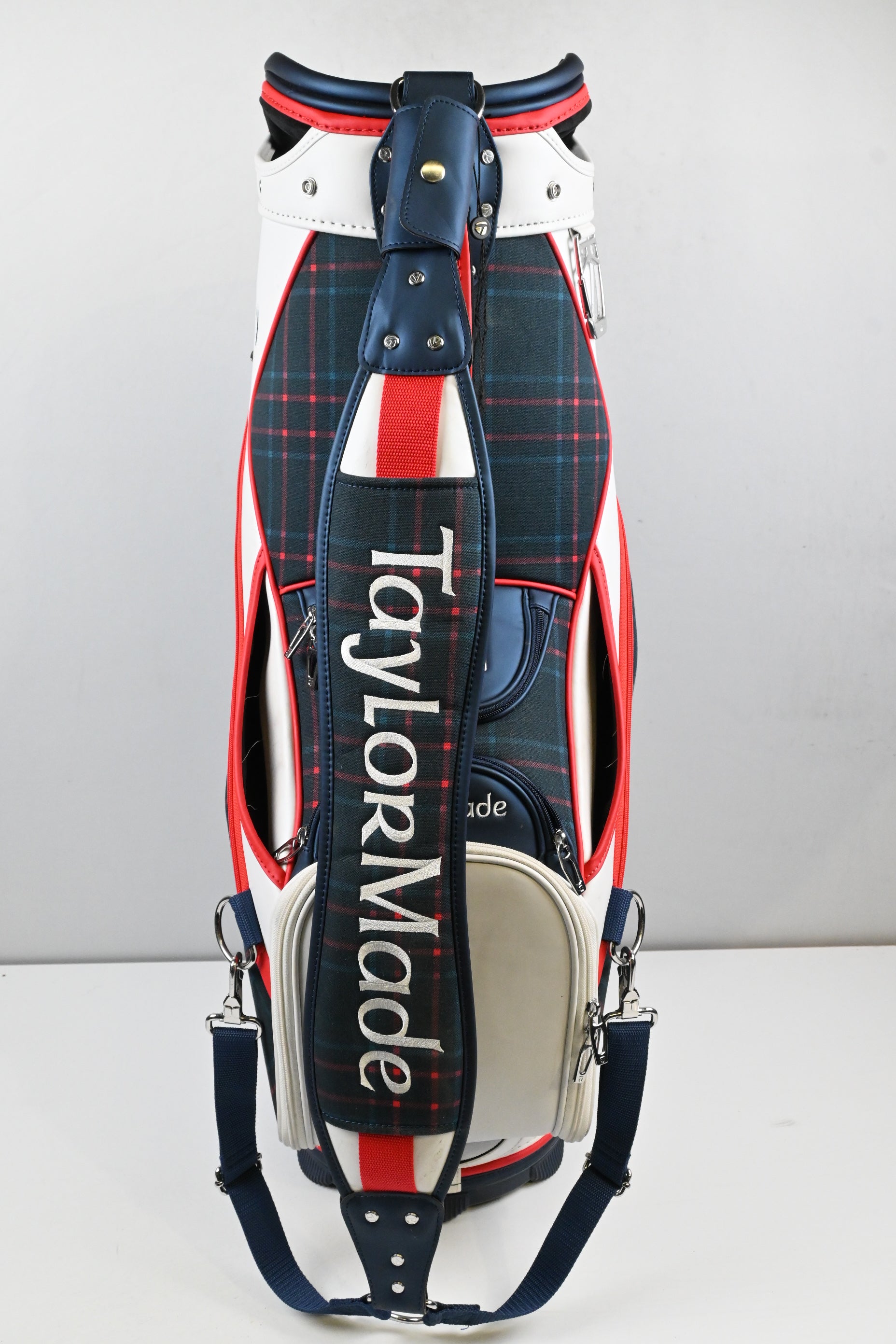 Taylormade Ladies US Open Tour Bag / 6-Way Divider / White, Red, Blue, Tartan