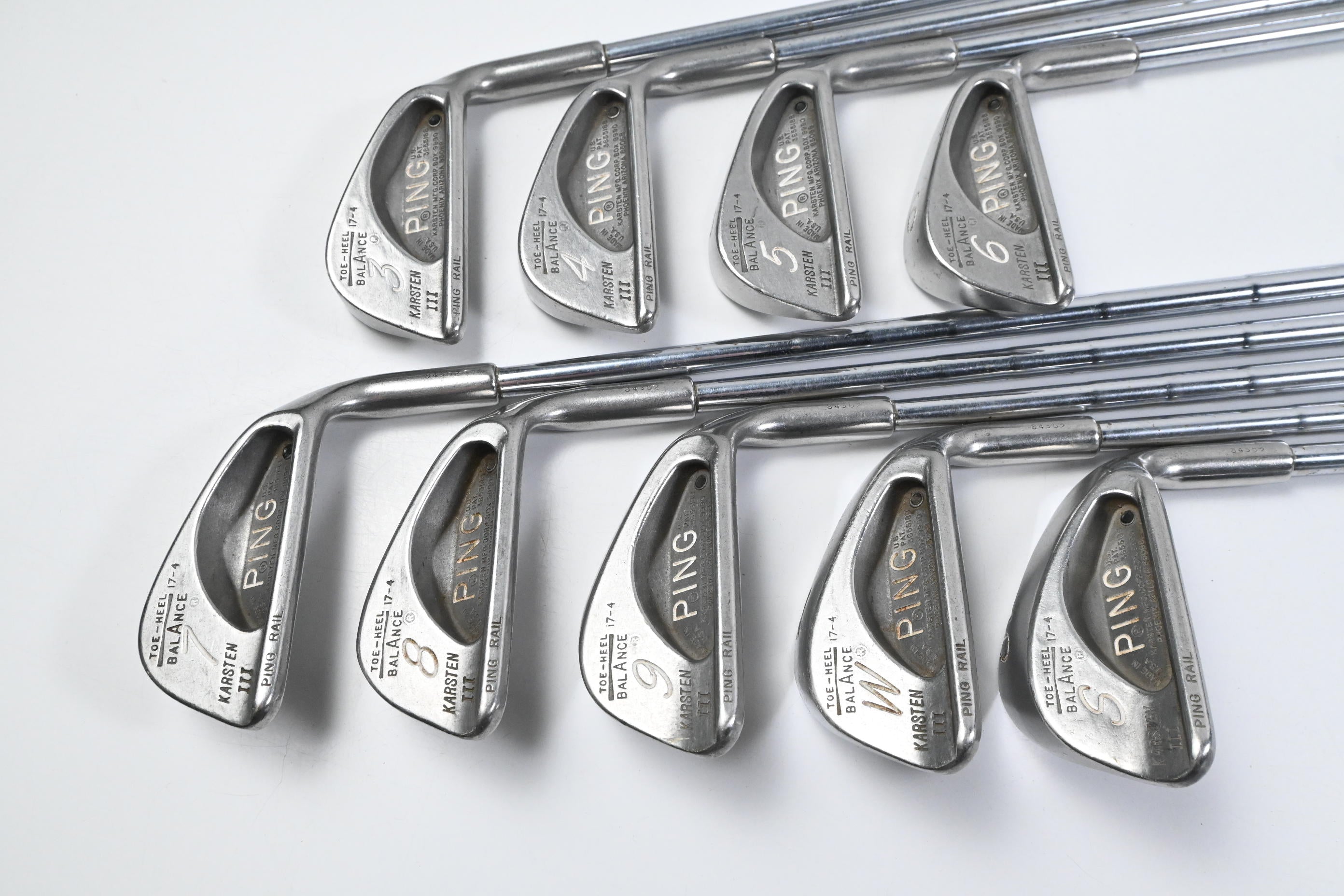 Ping Karsten III Irons / 3-PW+SW / Black Dot / Stiff Flex Ping Karsten ZZ-Lite