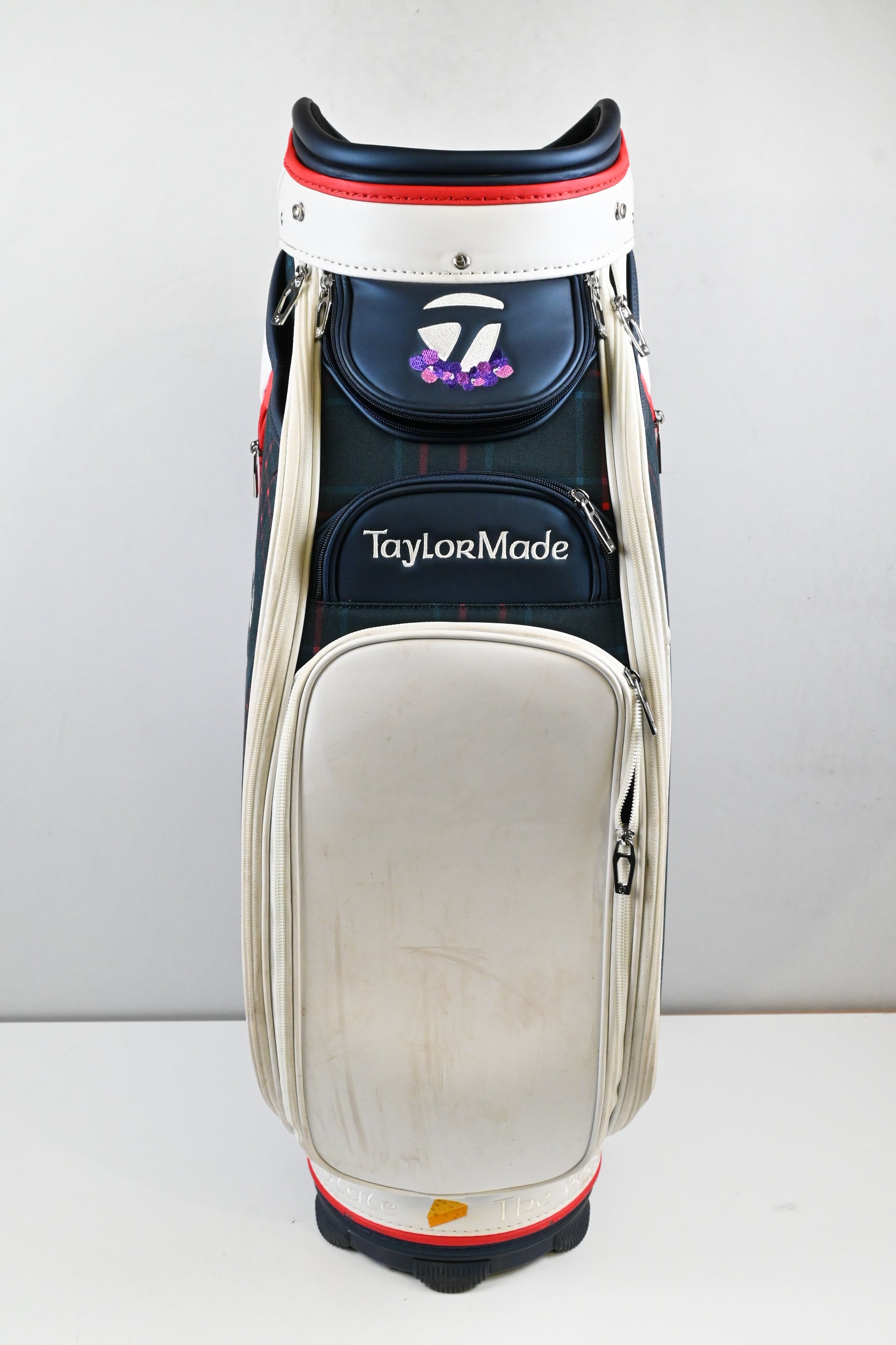 Taylormade Ladies US Open Tour Bag / 6-Way Divider / White, Red, Blue, Tartan