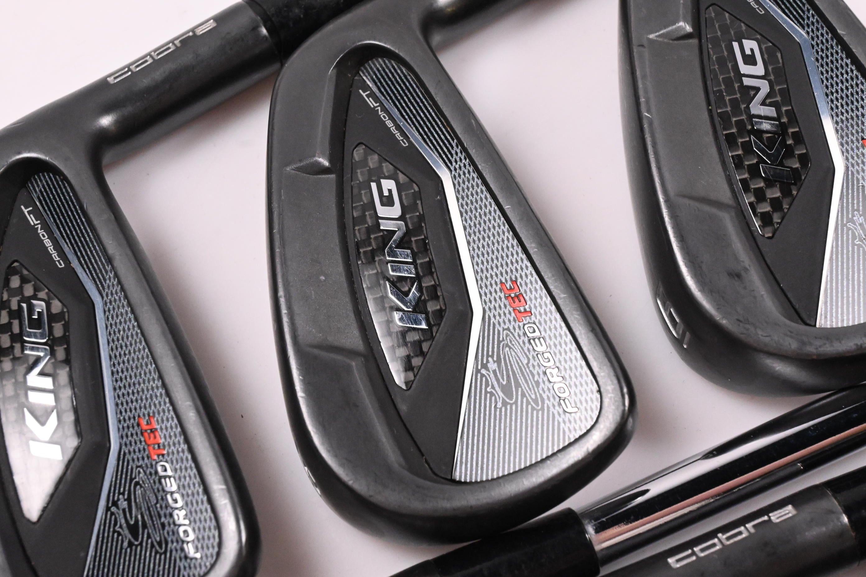 Cobra King Forged Tec Black Irons / 4-PW / Stiff Flex KBS Tour 120 Shafts