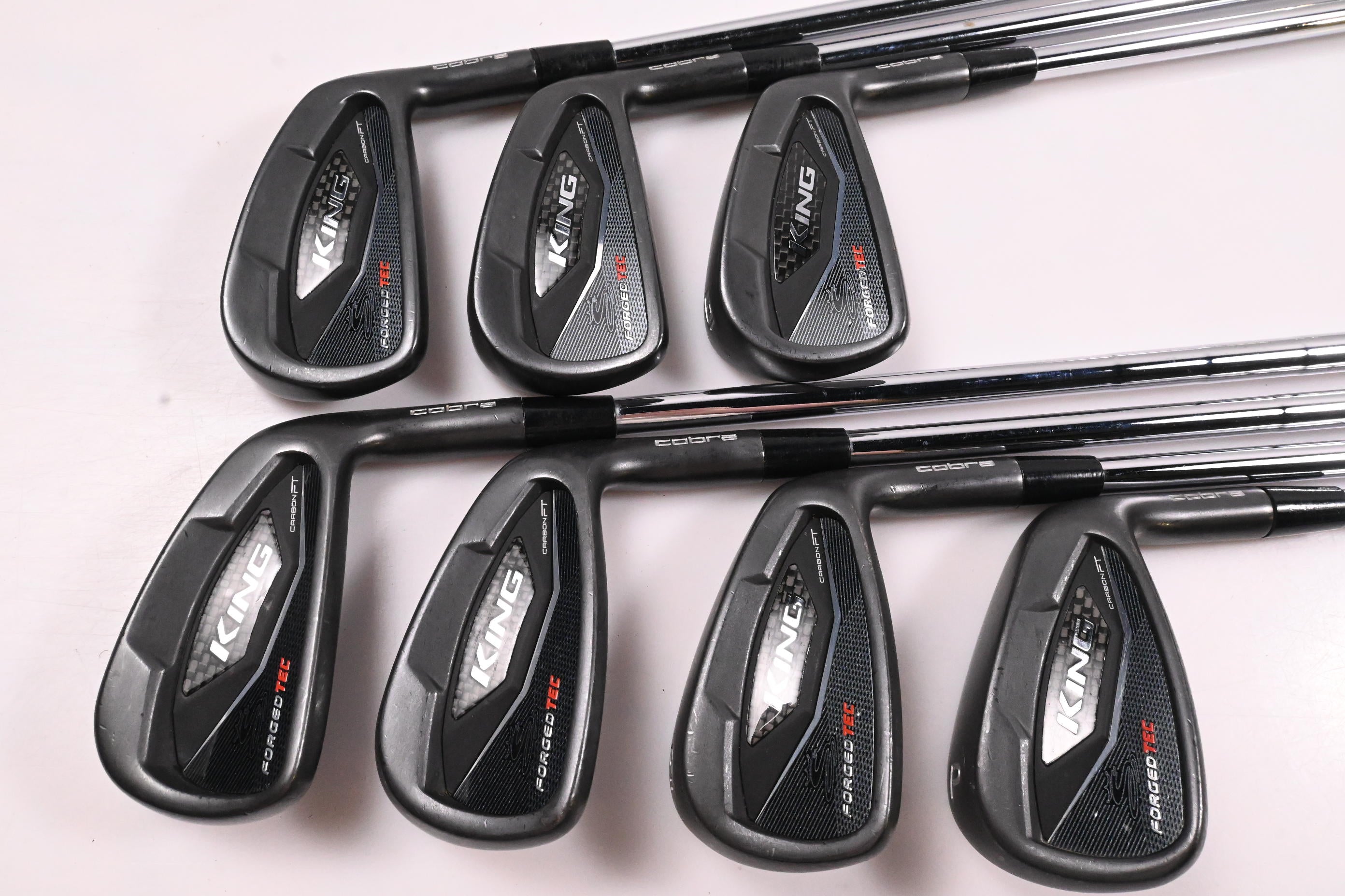 Cobra King Forged Tec Black Irons / 4-PW / Stiff Flex KBS Tour 120 Shafts