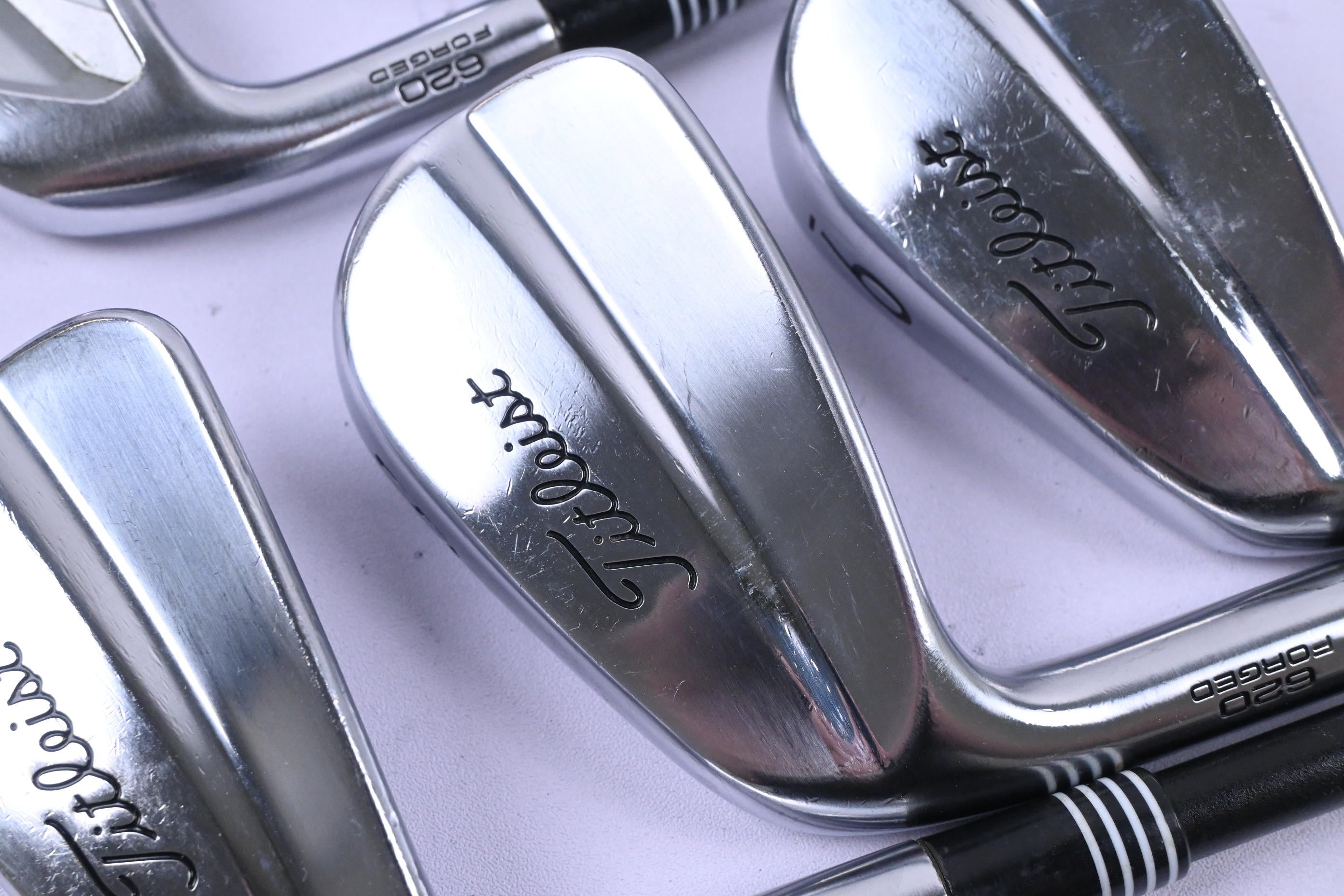 Left Hand Titleist MB 620/CB 620 Combo Irons / 5-9i / Stiff Flex LA Golf Shafts