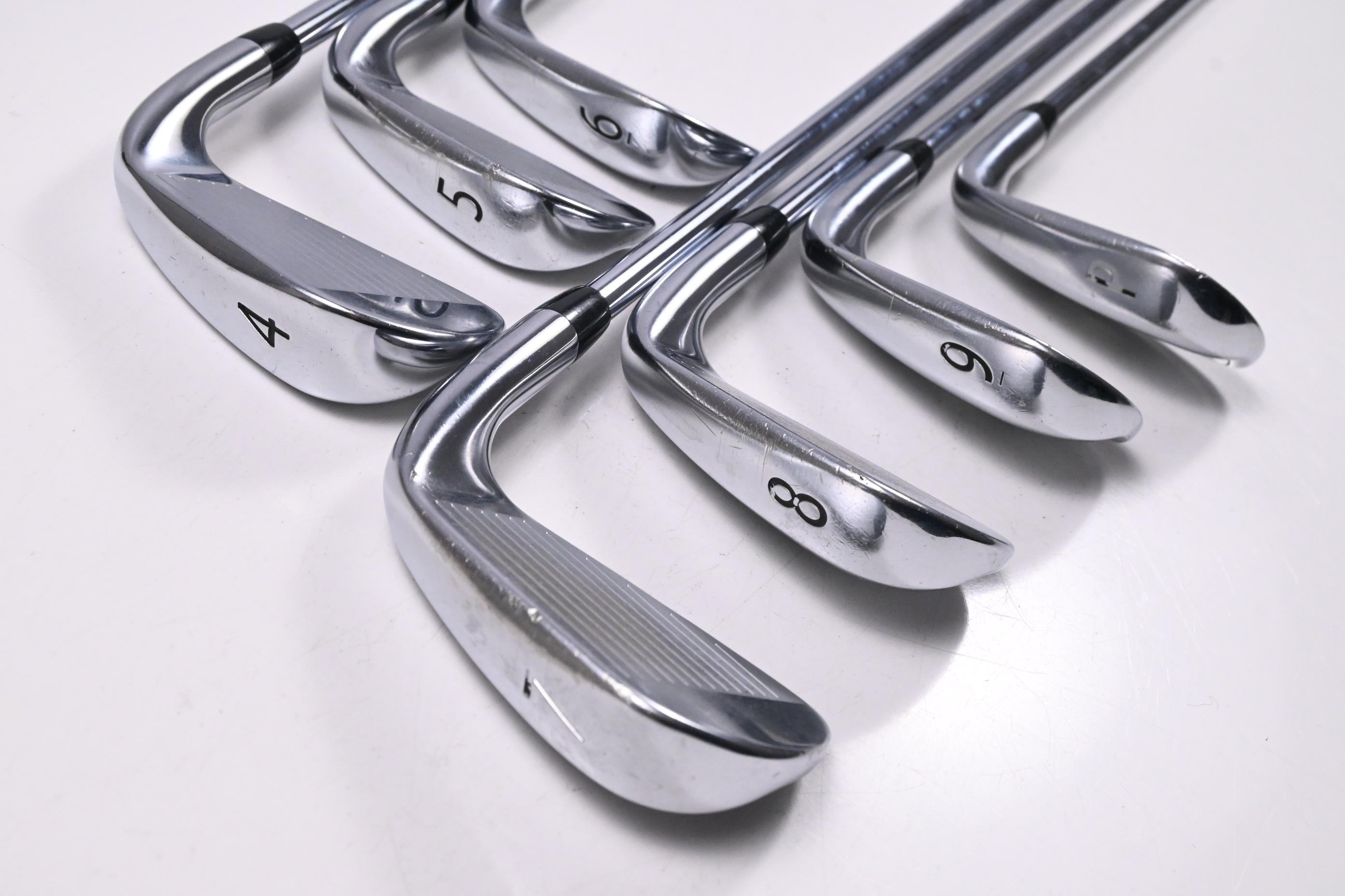 Left Hand Titleist 718 AP3 Irons / 4-PW / Regular Flex AMT Red R300 Shafts