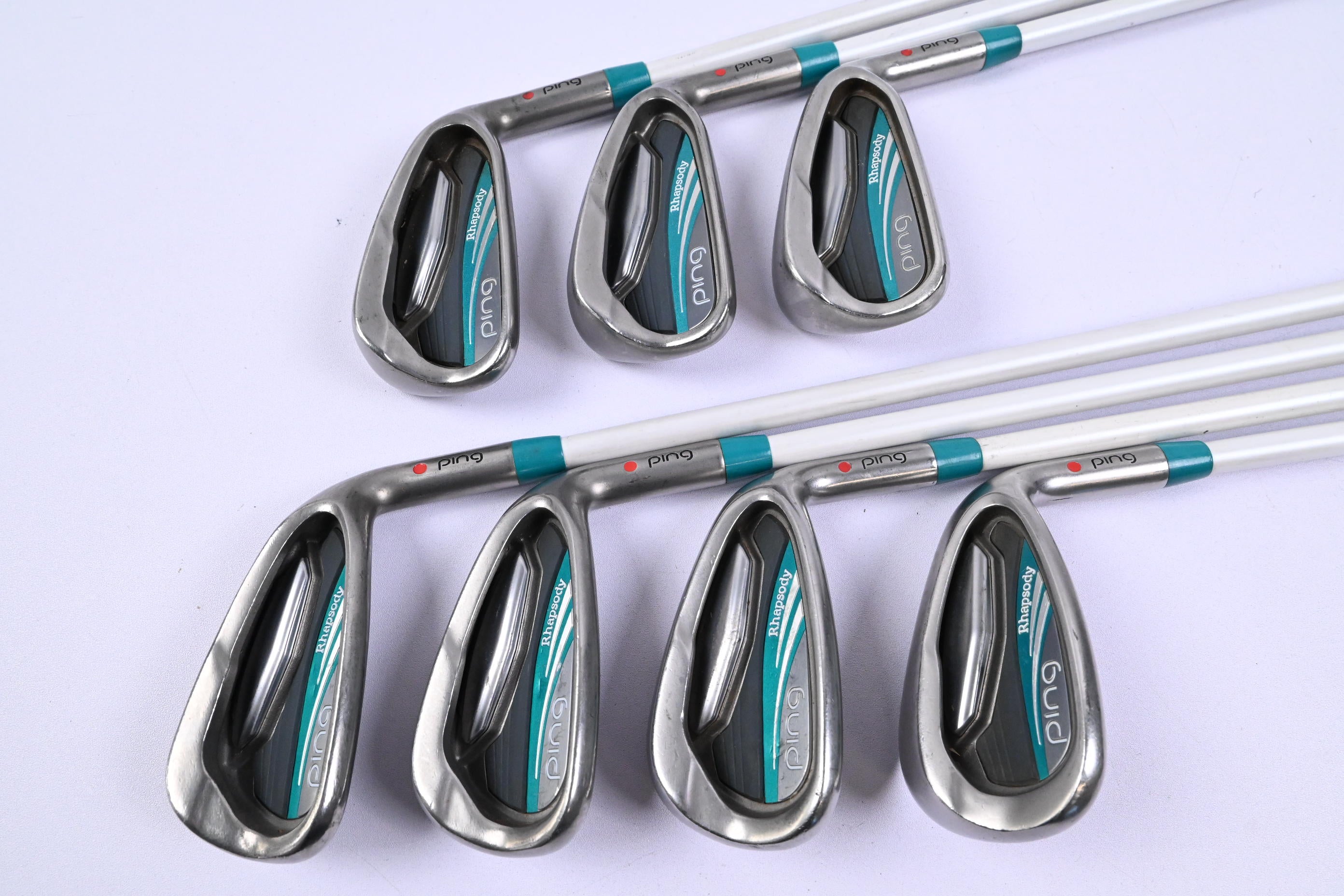 Ladies Ping Rhapsody 2015 Irons / 5-PW+SW / Red Dot / Ladies Flex ULT 220 Shafts
