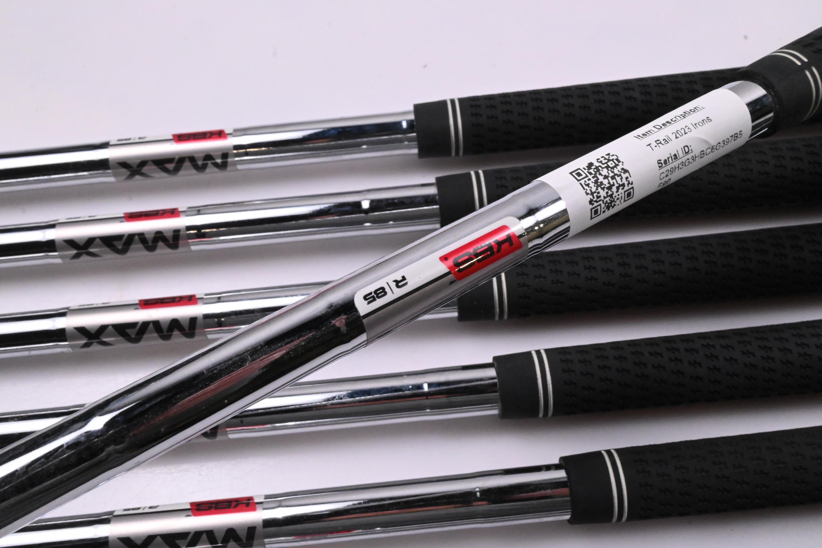 Cobra T-Rail 2023 Irons / 5-PW+SW / Regular Flex KBS MAX 85 Shafts