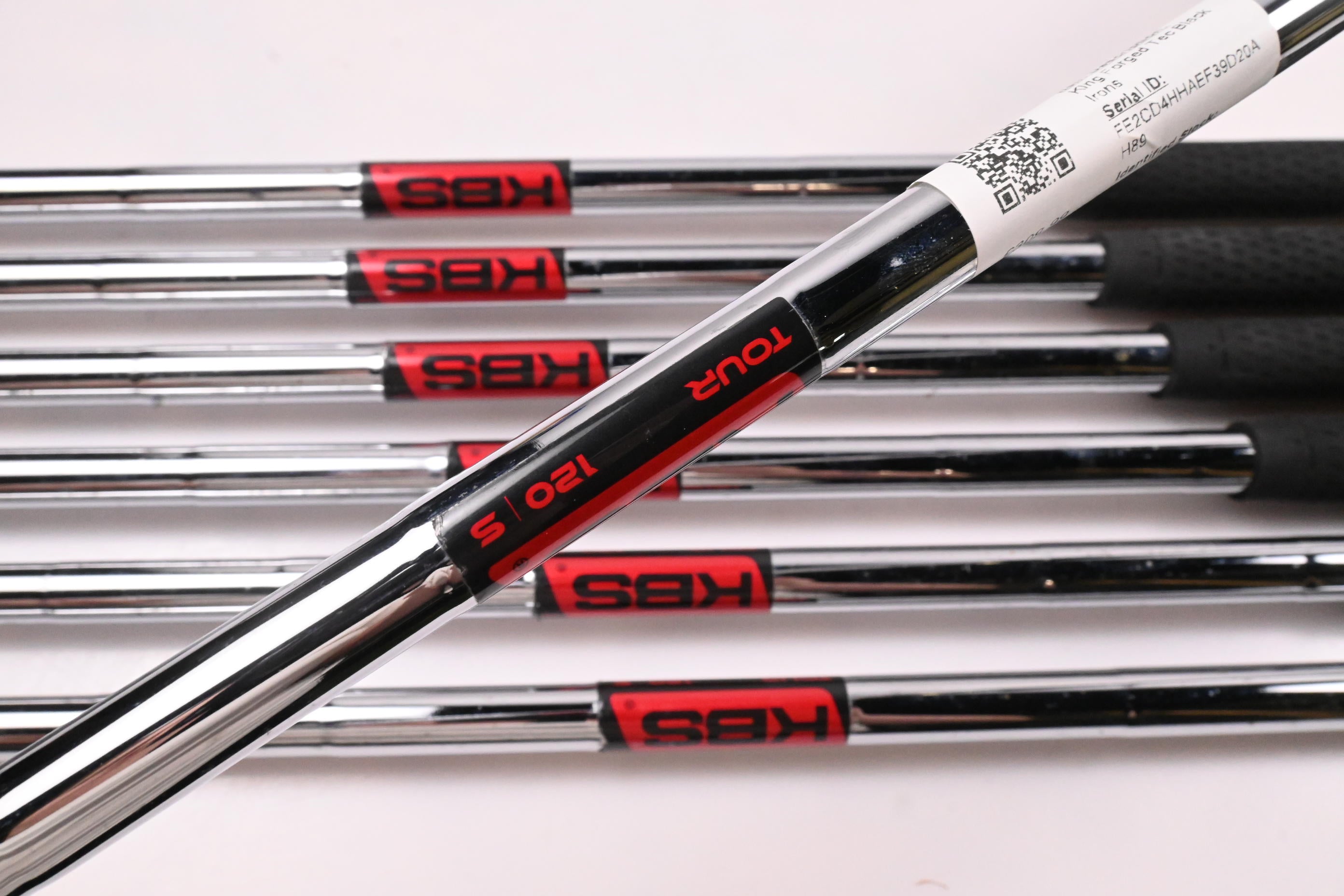 Cobra King Forged Tec Black Irons / 4-PW / Stiff Flex KBS Tour 120 Shafts