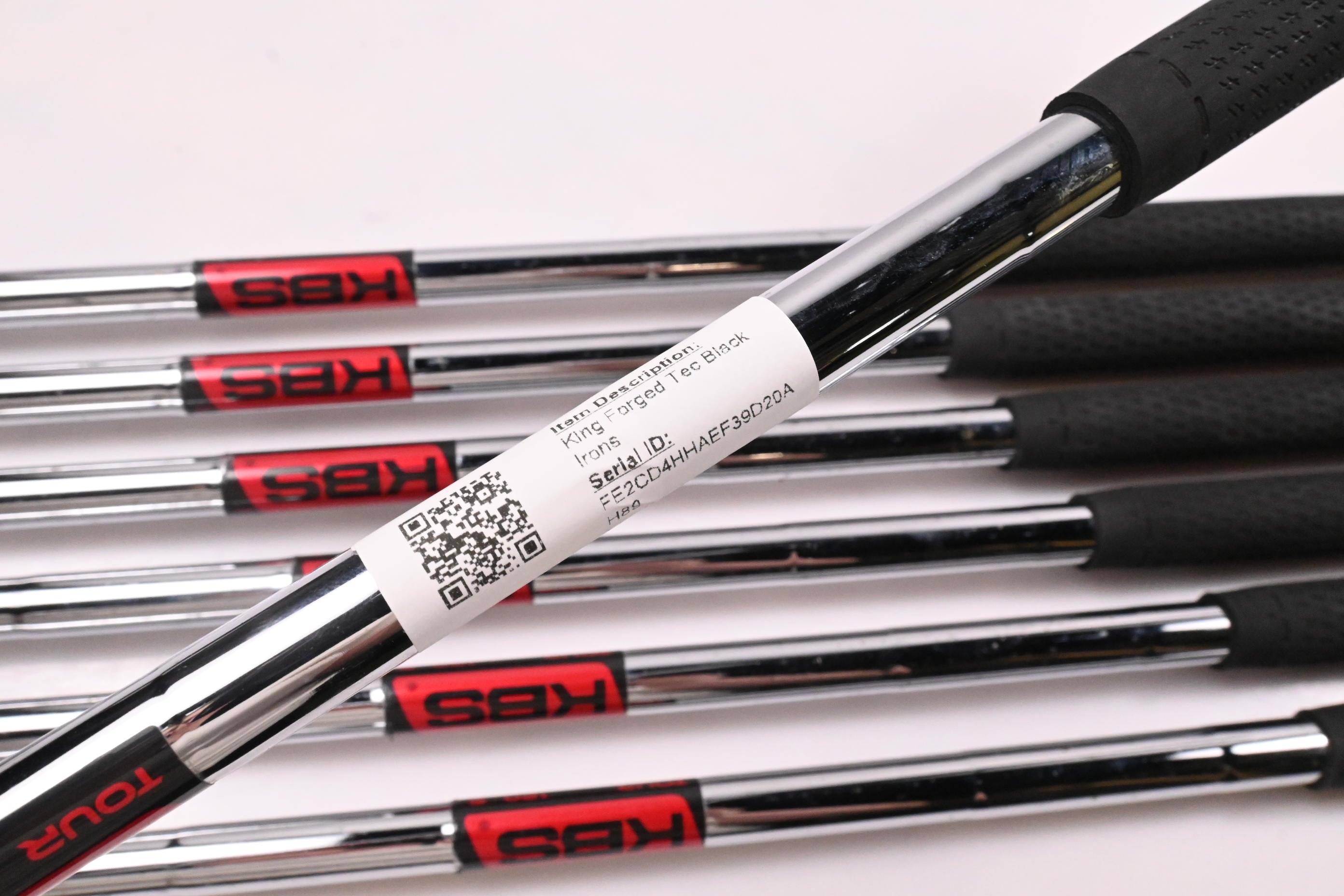 Cobra King Forged Tec Black Irons / 4-PW / Stiff Flex KBS Tour 120 Shafts