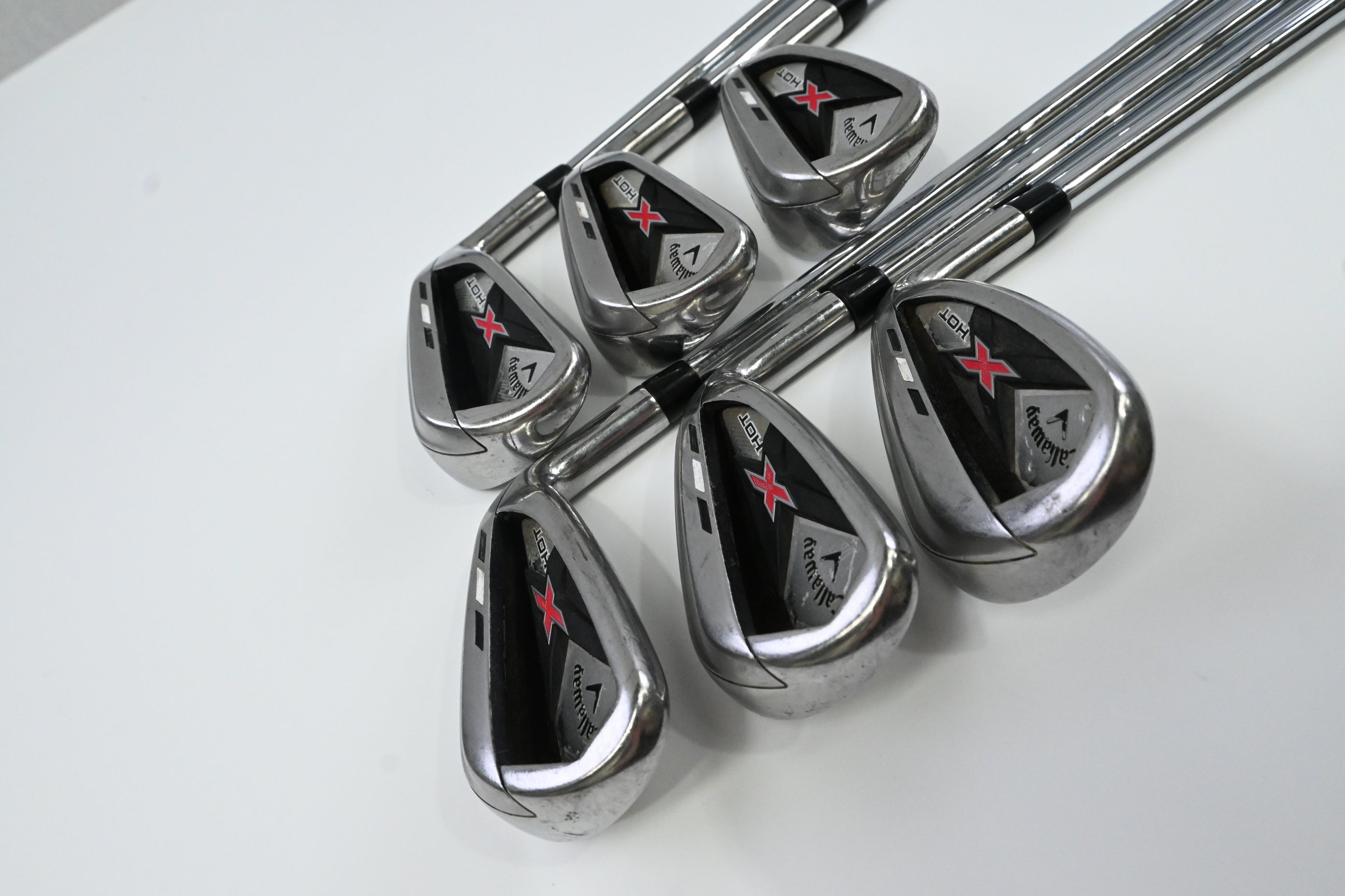 Callaway X Hot Irons / 6-PW+SW / Stiff Flex Speed Step 85 Shafts