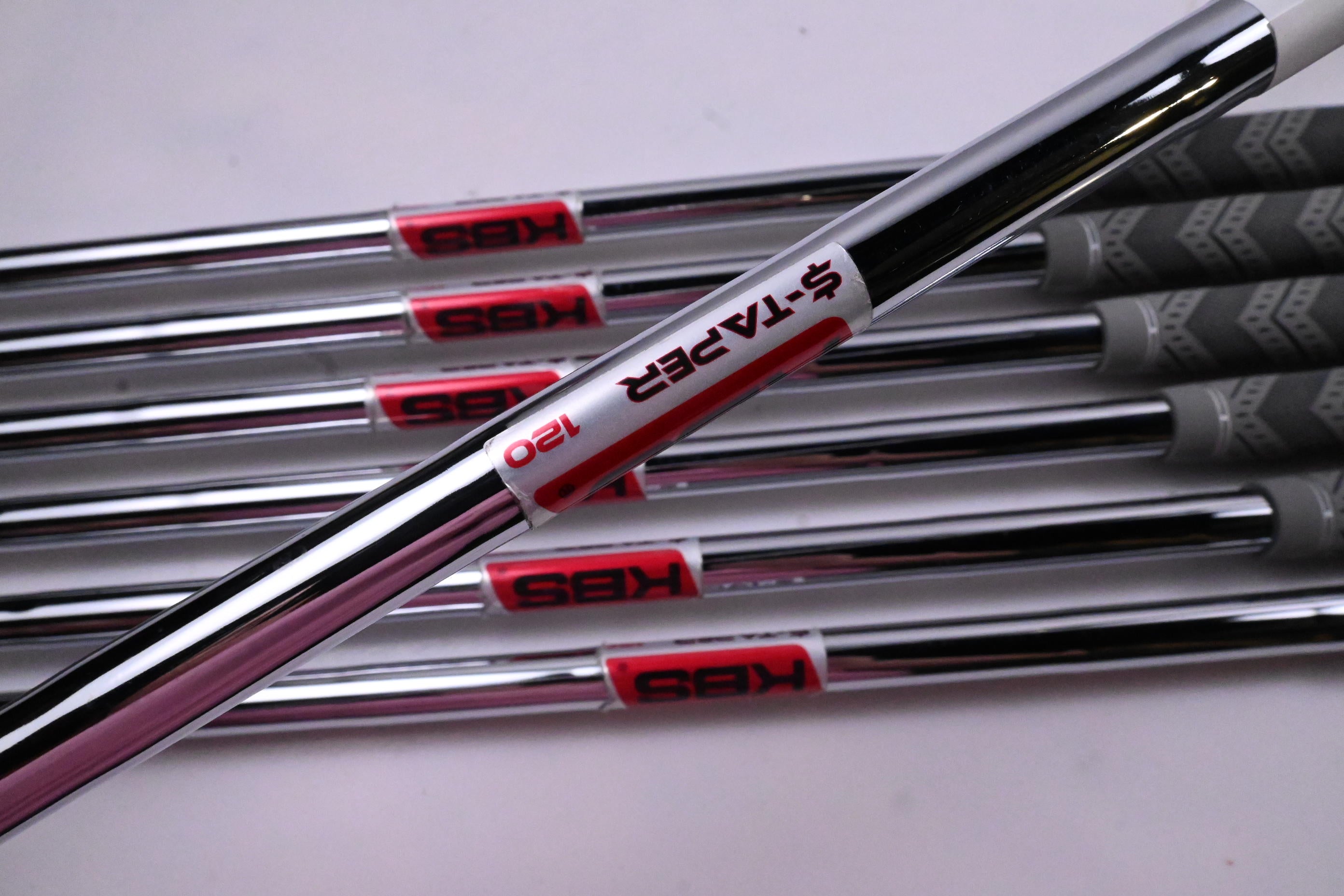 Mizuno Pro 245 Irons / 5-PW+GW / Stiff Flex KBS $-Taper 120 Shafts