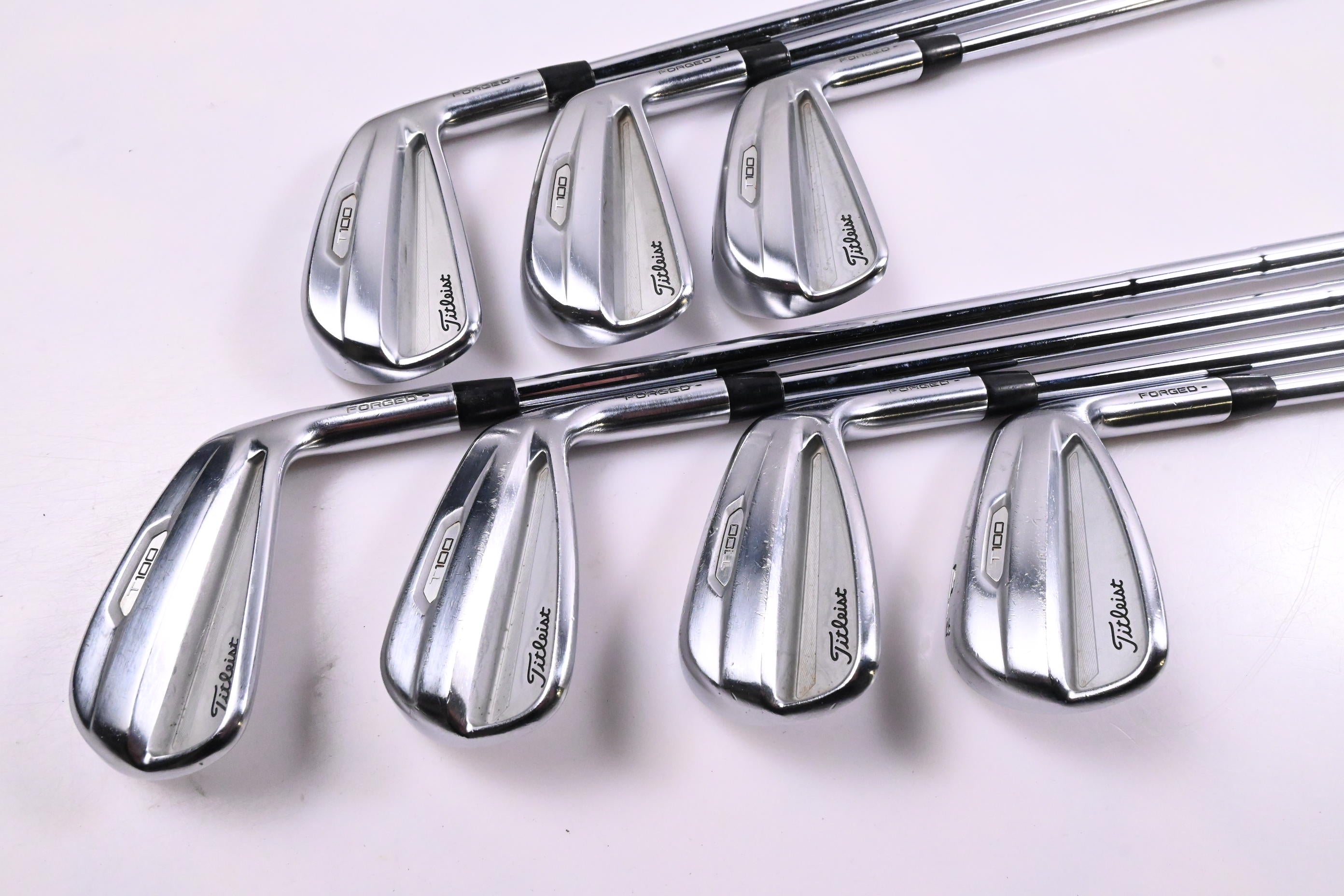 Titleist T100 2021 Irons / 4-PW / Stiff Flex AMT Tour White S300 Shafts