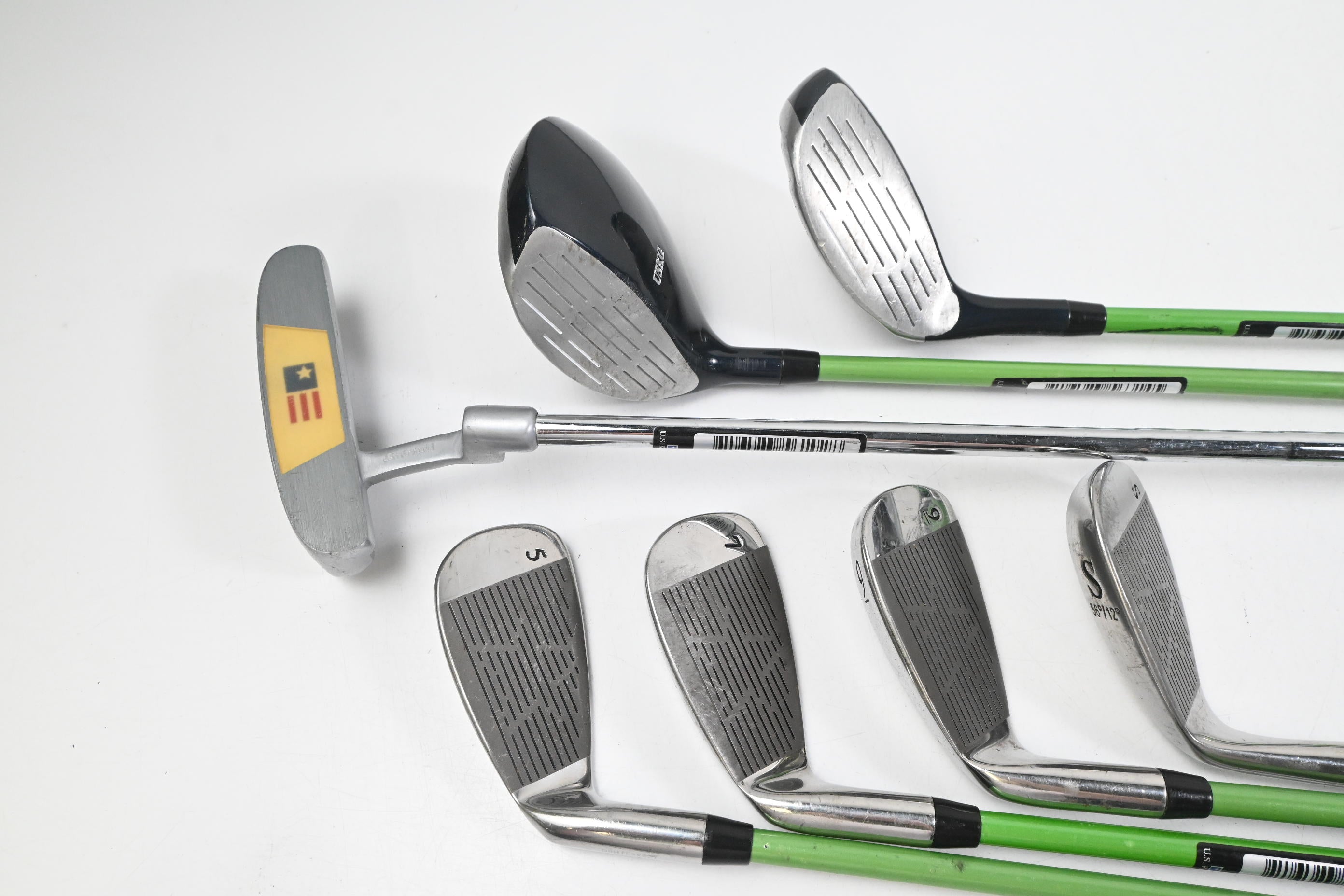 Junior US Kids UL-18 Package Set / Woods, Irons, Putter, Bag