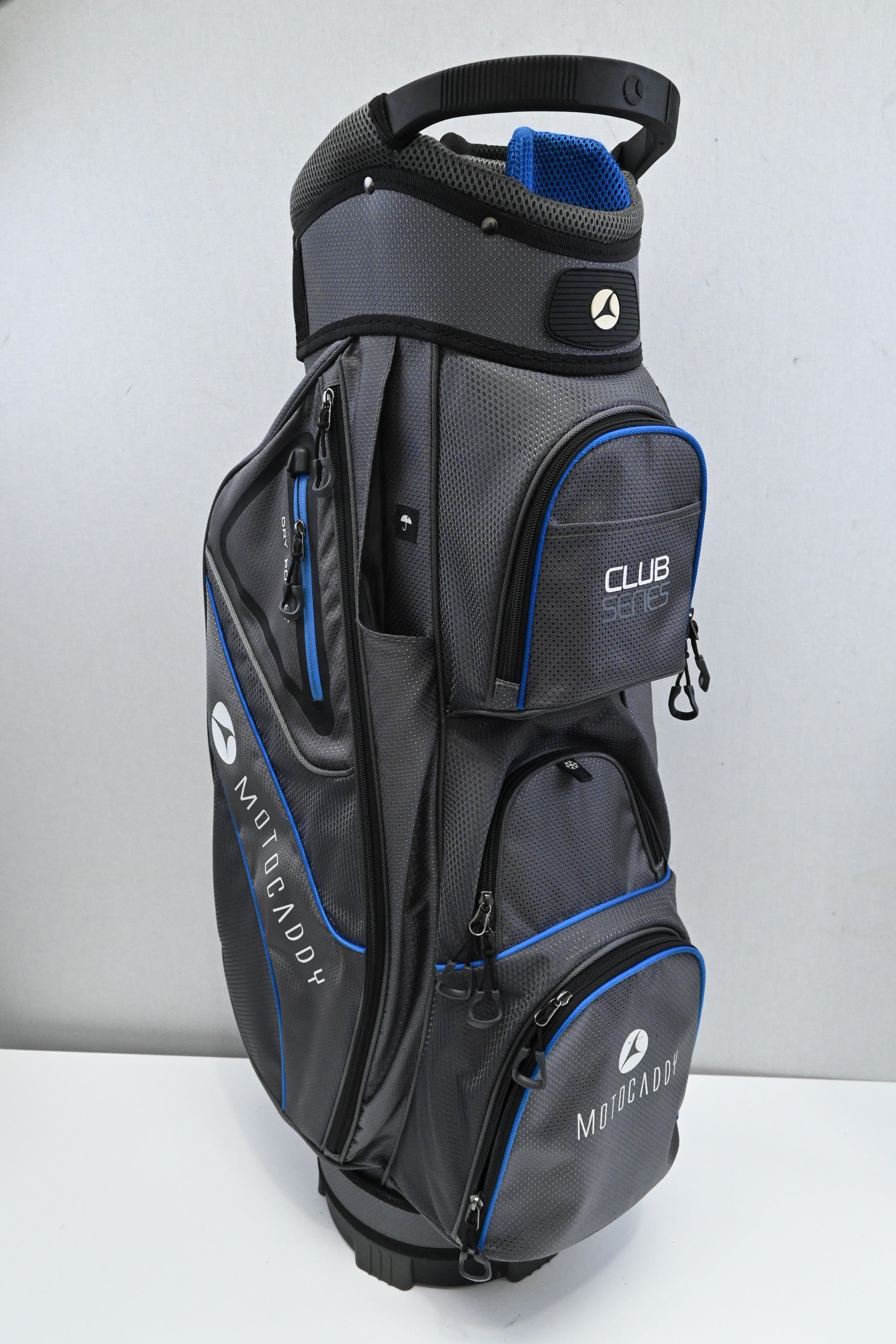 Motocaddy Club Series Cart Bag / 14-Way / Grey, Blue