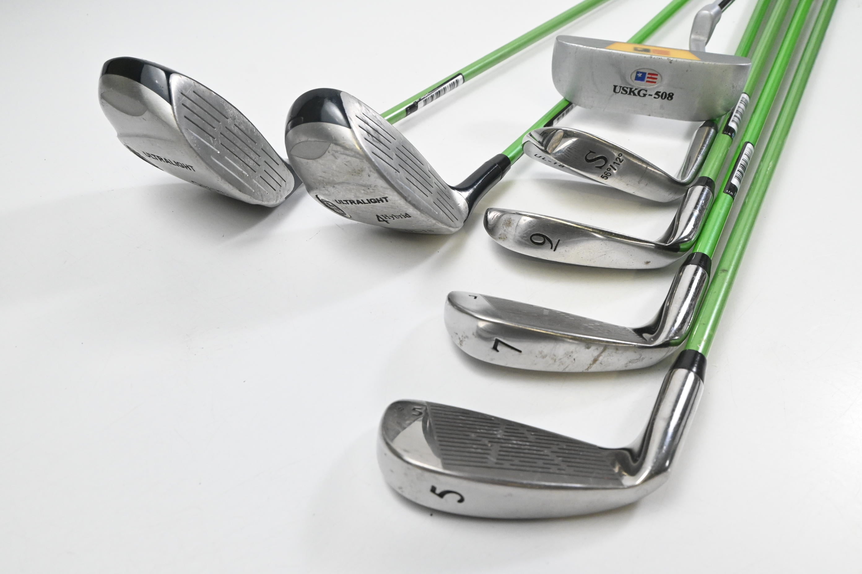 Junior US Kids UL-18 Package Set / Woods, Irons, Putter, Bag
