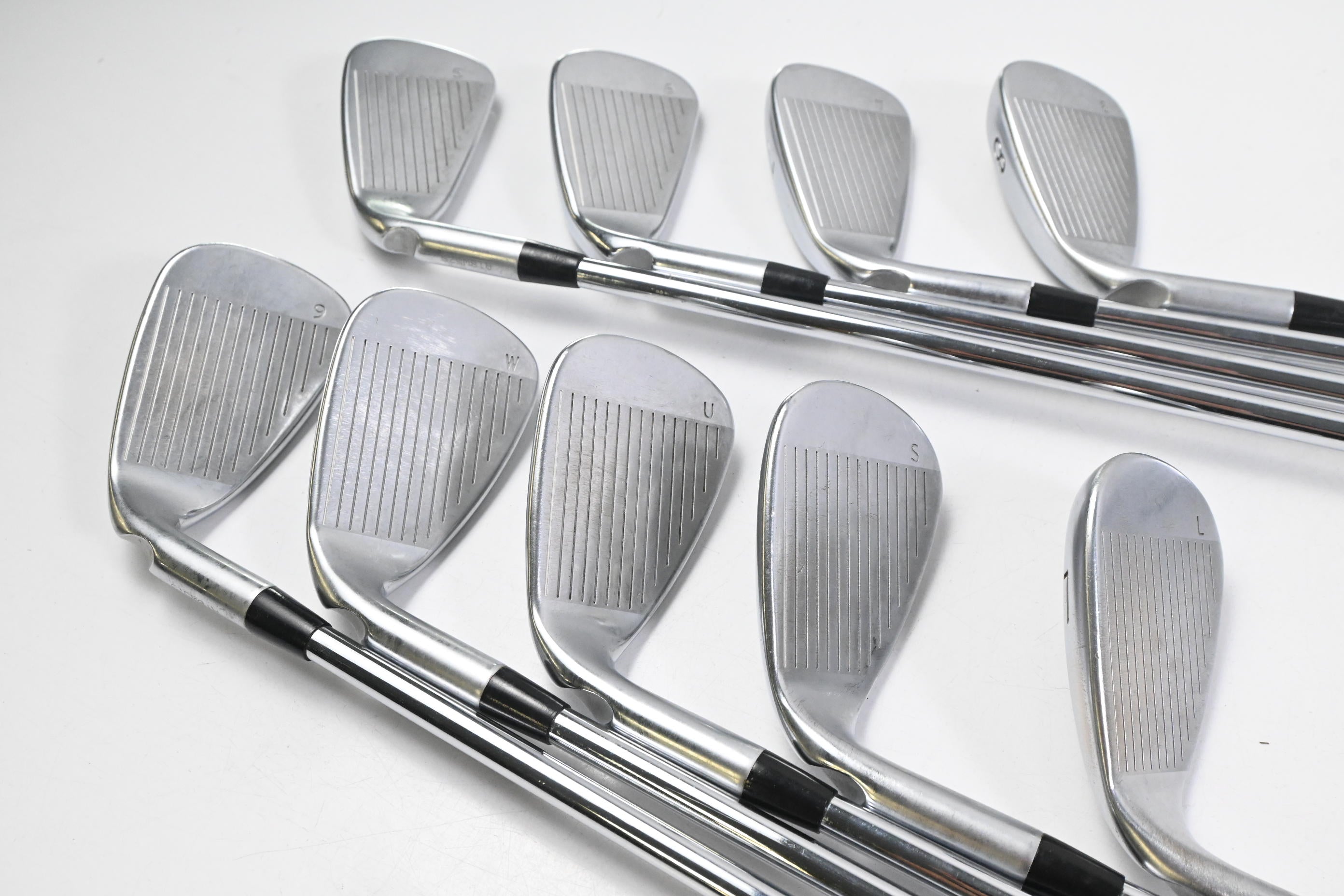 Ping G400 Irons / 5-PW+GW+SW+LW / Green Dot / Regular Flex Ping AWT 2.0 Shafts