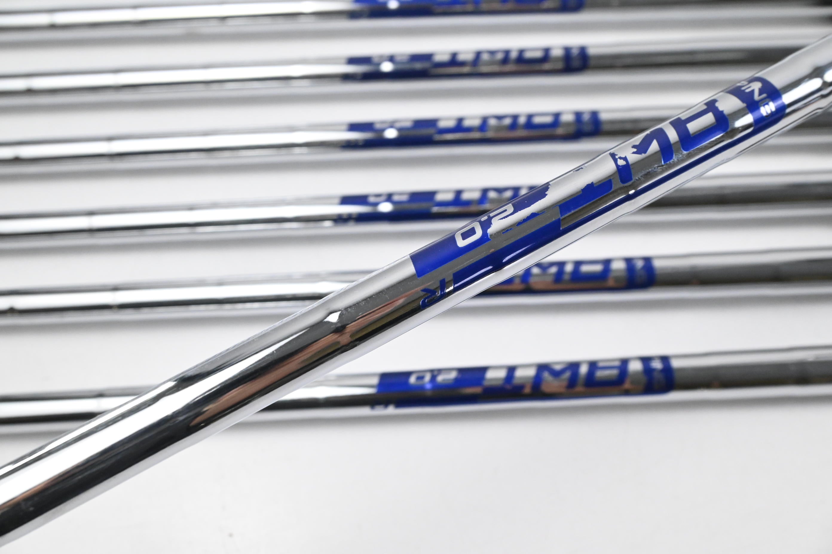 Ping G400 Irons / 5-PW+GW+SW+LW / Green Dot / Regular Flex Ping AWT 2.0 Shafts