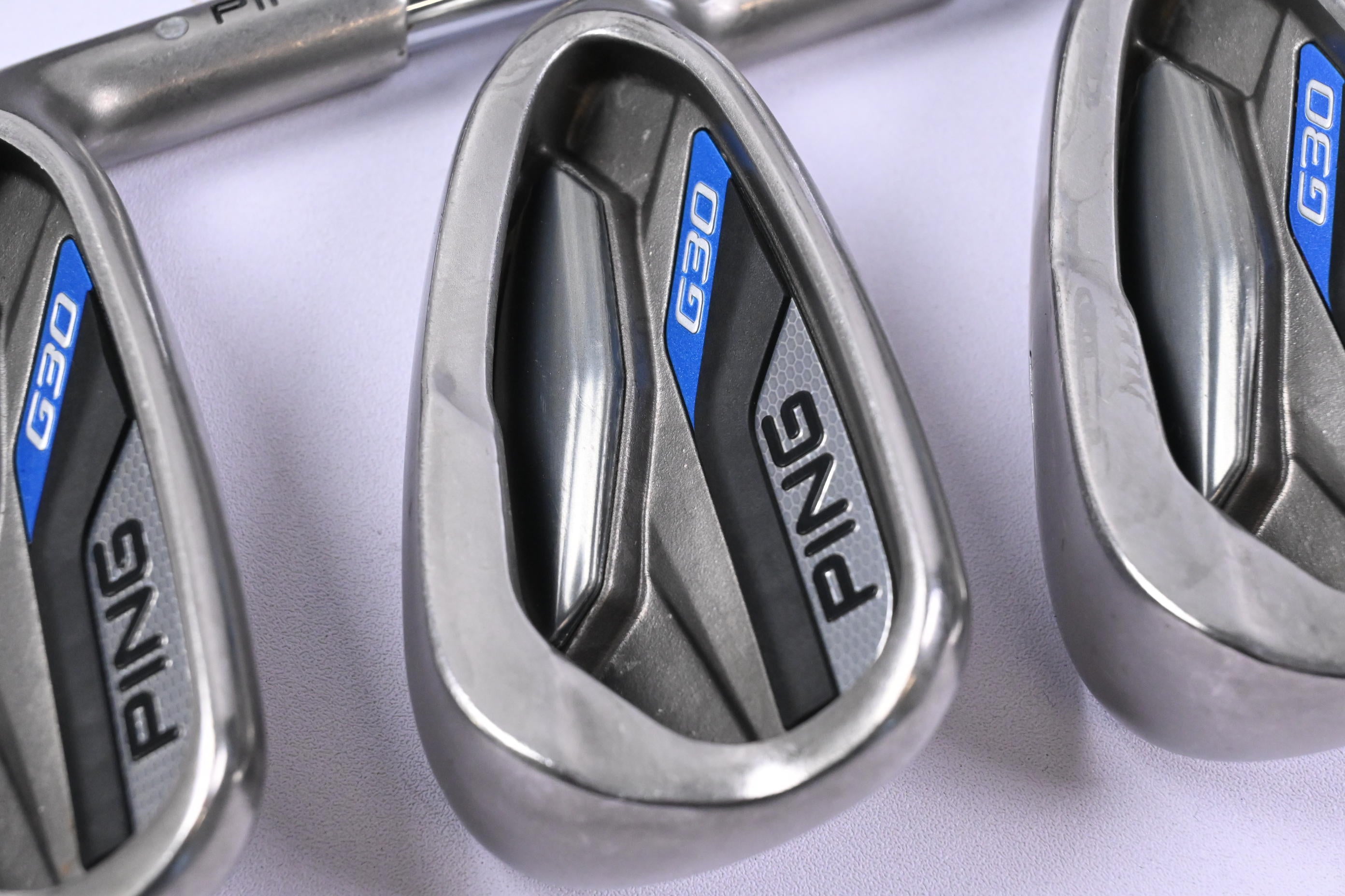 Ping G30 Irons / 5-PW / Silver Dot / Regular Flex Ping CFS Distance Shafts