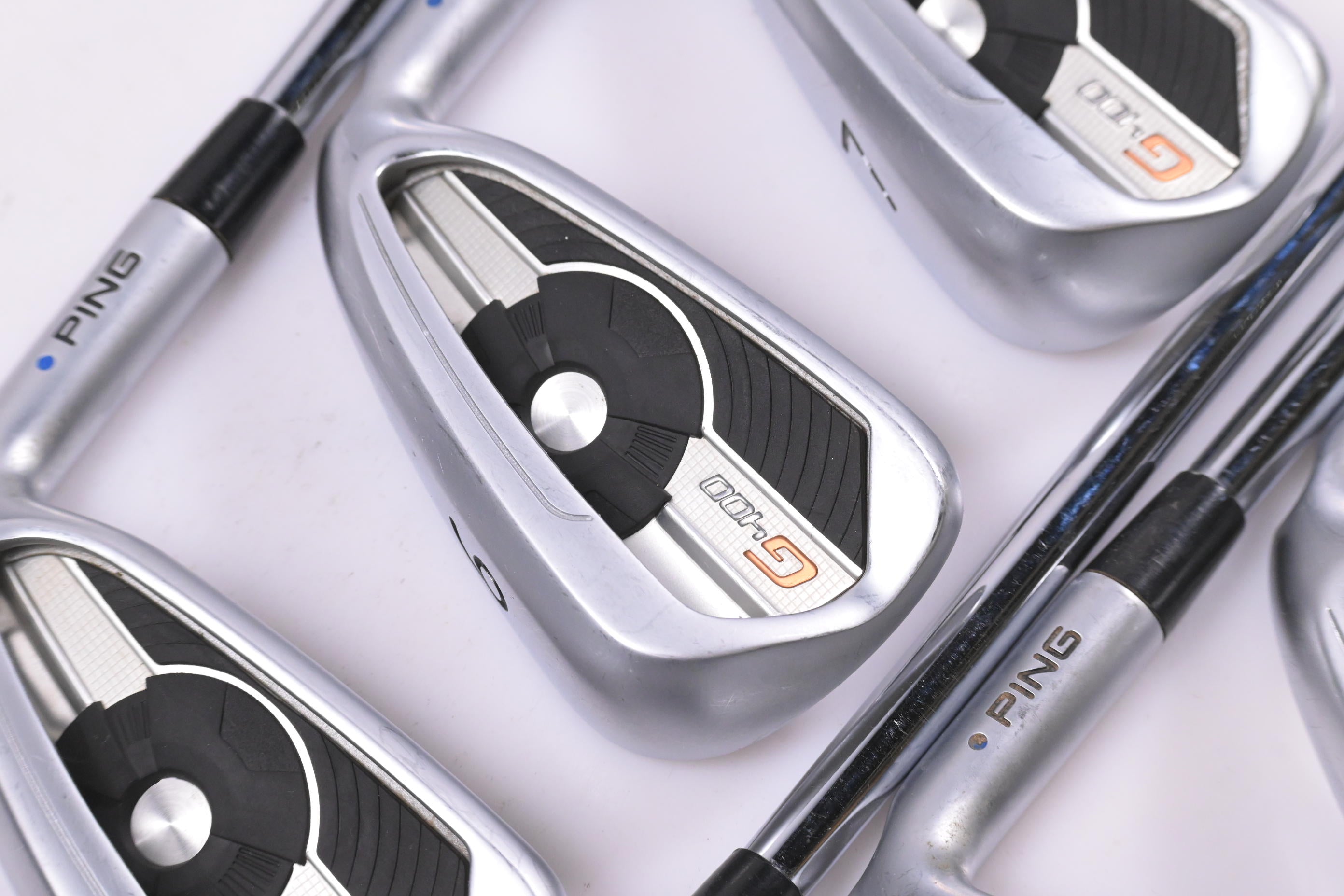 Ping G400 Irons / 5-PW+UW / Blue Dot / Regular Flex Ping AWT 2.0 Shafts
