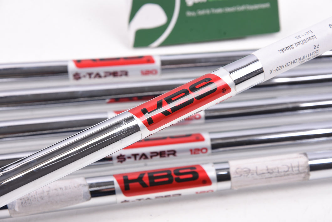 KBS $-Taper 120 Iron Shafts / Stiff Flex / Set Of 6 / .355