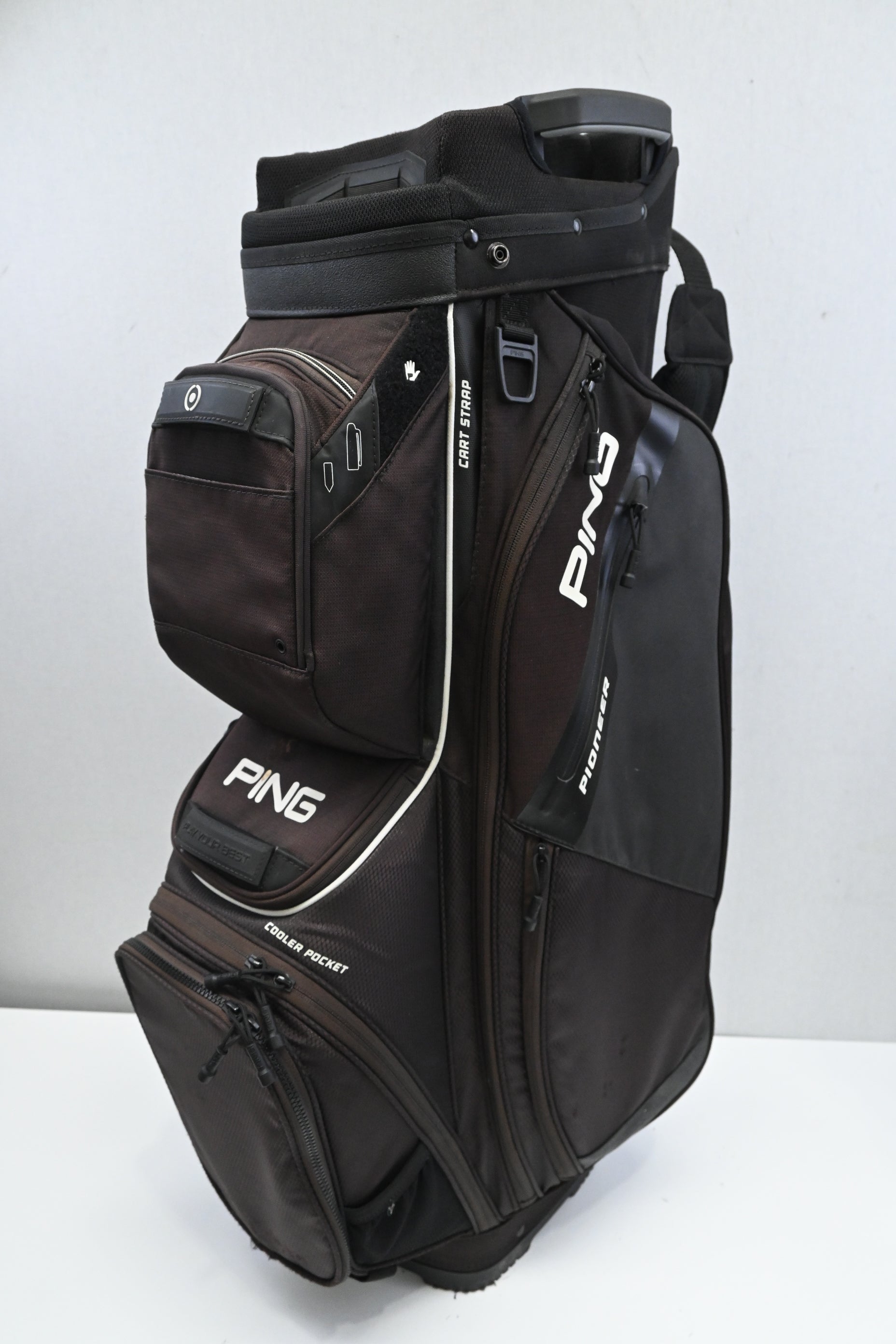 Ping Pioneer Cart Bag / 15-Way / Black, Brown