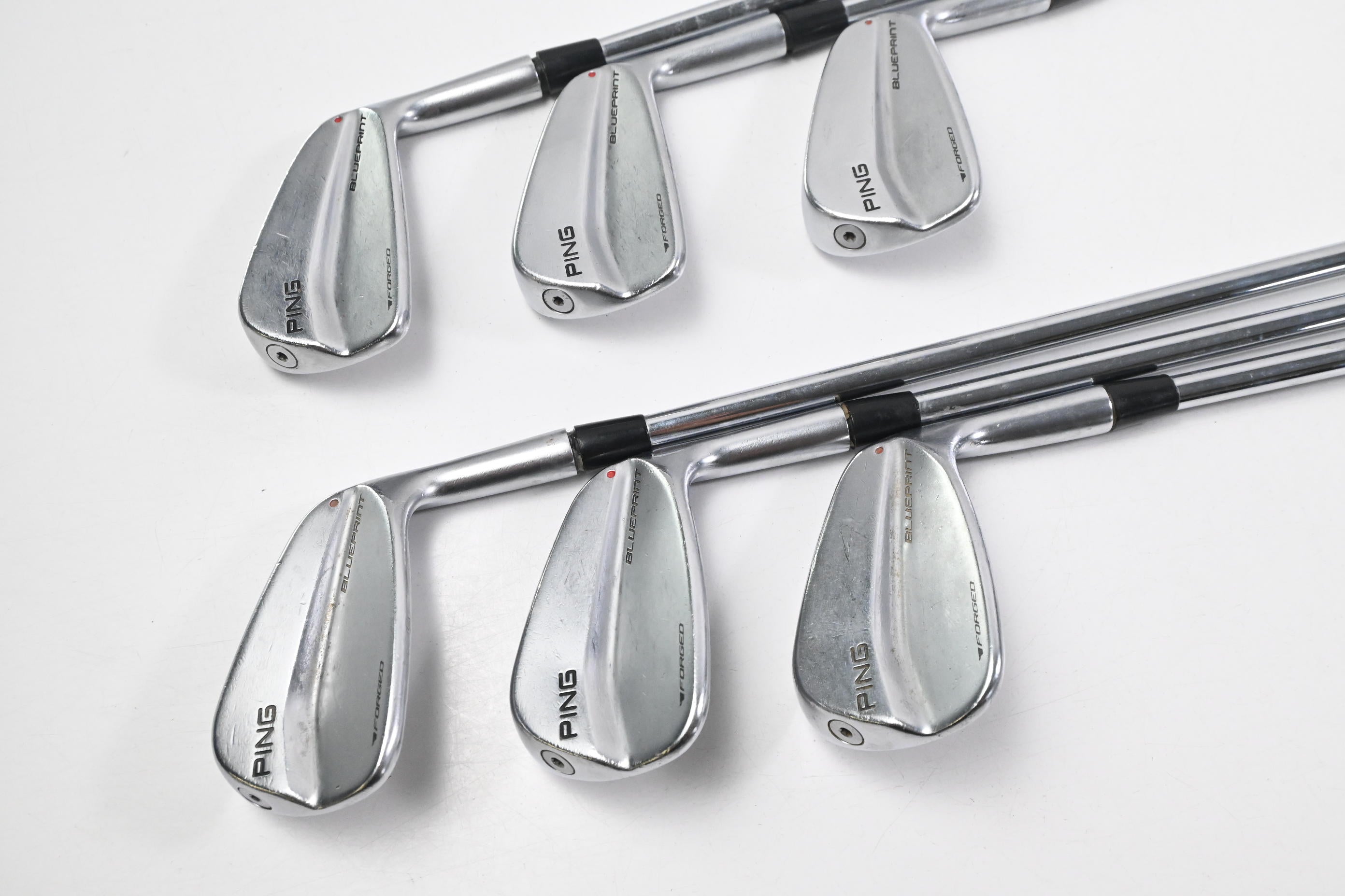 Ping Blueprint Irons / 5-PW / Red Dot / Regular Flex Ping AWT 2.0 Shafts