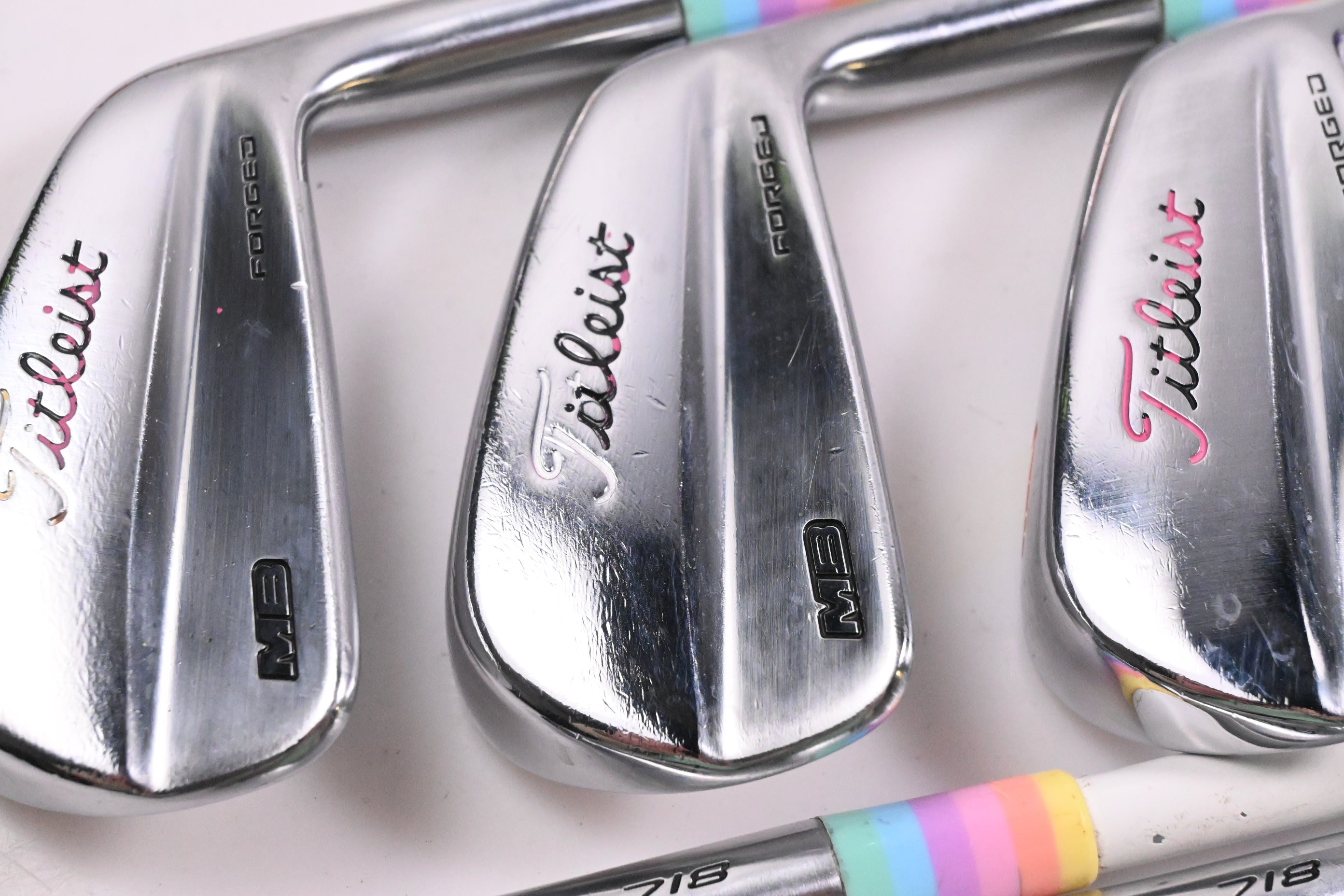 Titleist 718 MB Irons / 5-PW / Stiff Flex KBS Tour Custom Series Shafts