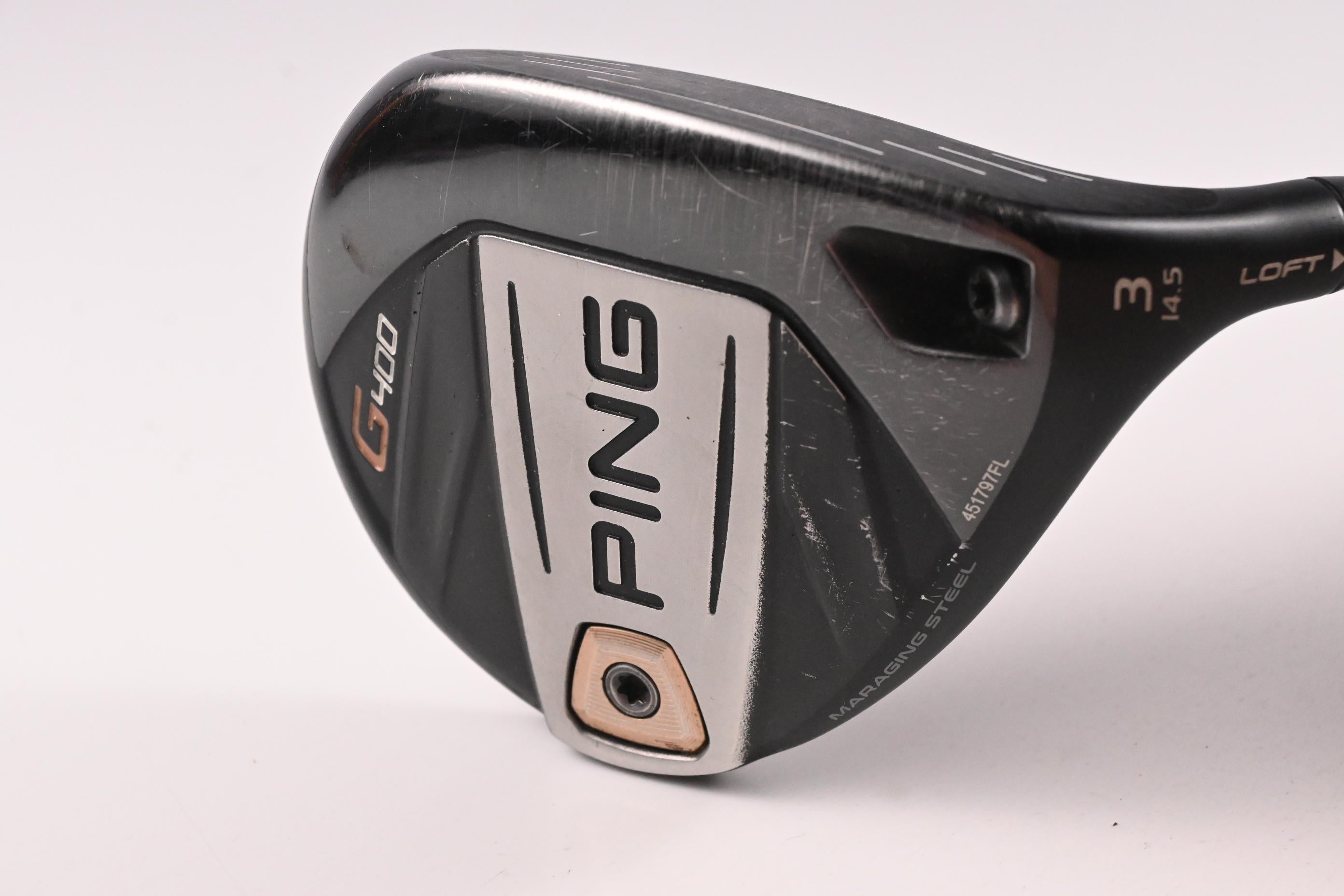Ping G400 #3 Wood / 14.5 Degree / Regular Flex Ping Alta CB 65 Shaft