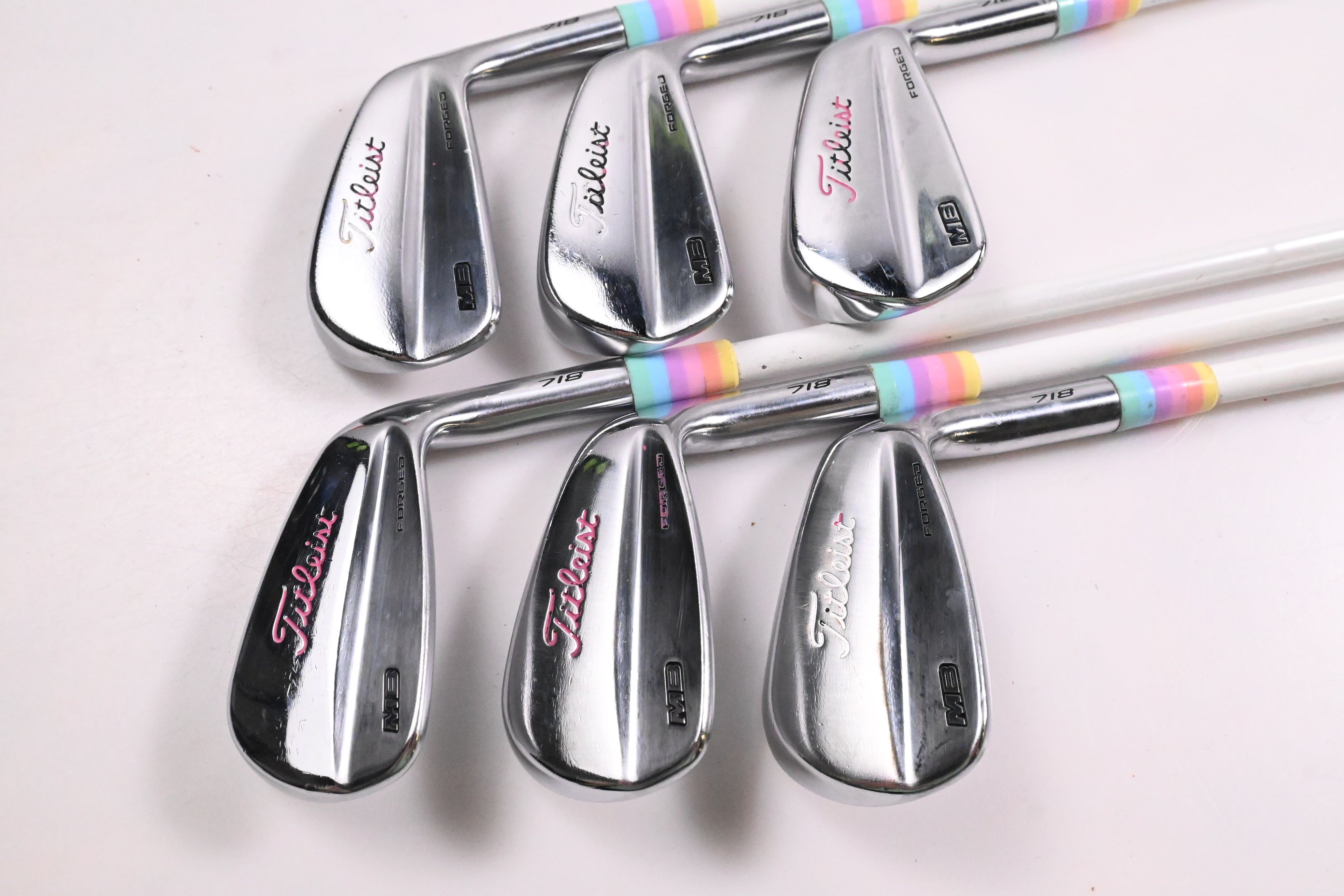 Titleist 718 MB Irons / 5-PW / Stiff Flex KBS Tour Custom Series Shafts