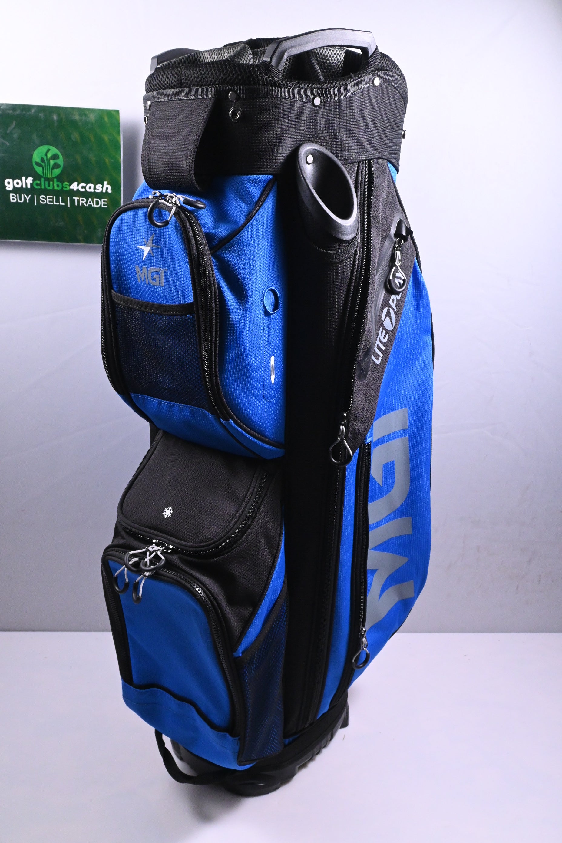 MGI Lite Play Cart Bag / 14-Way Divider / Black & Blue