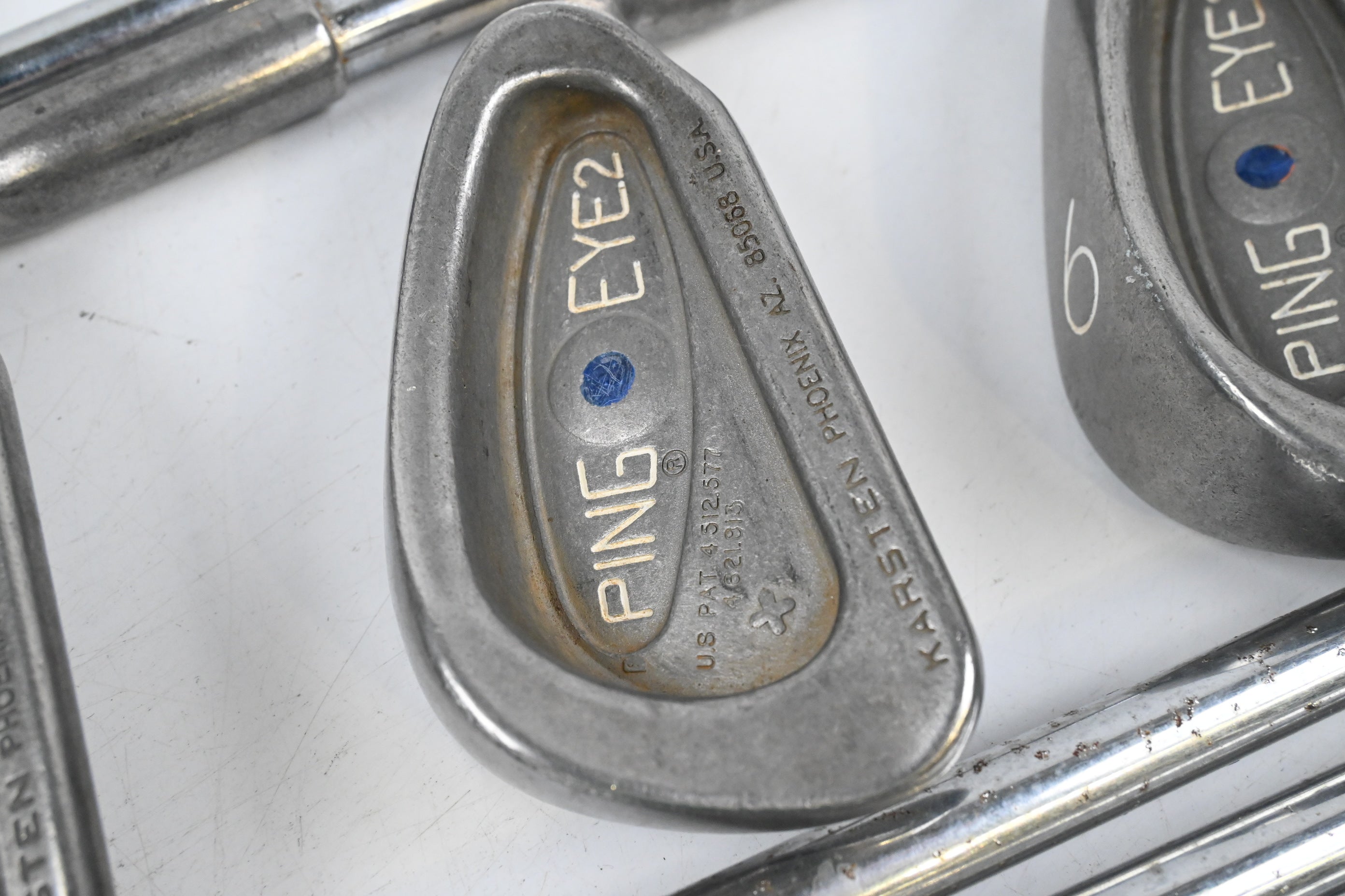 Ping Eye 2+ Irons / 3-PW+SW / Blue Dot / Stiff Flex Ping Karsten Shafts