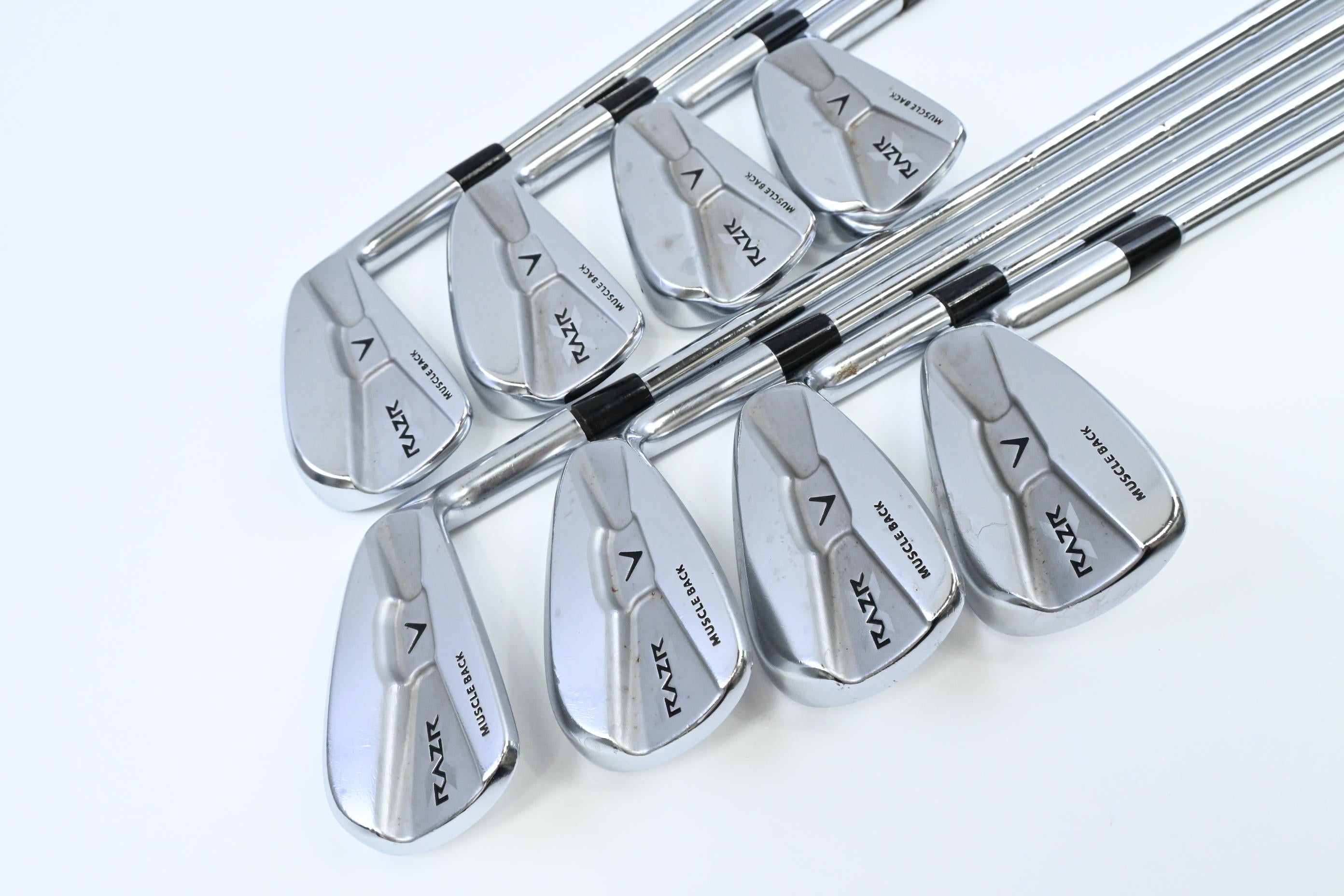 Callaway RAZR X Muscleback Irons / 3-PW / Stiff Flex KBS Tour Shafts