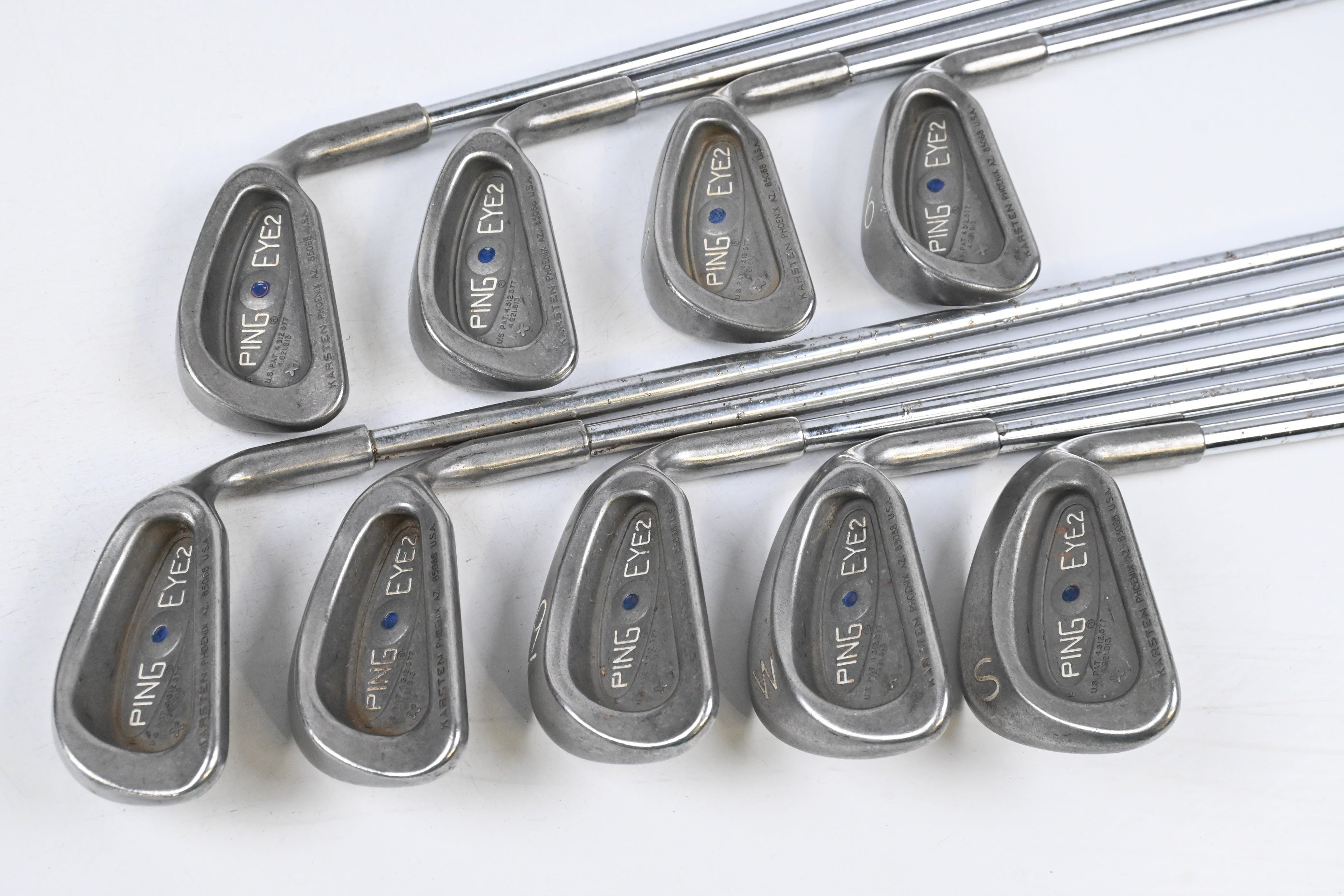 Ping Eye 2+ Irons / 3-PW+SW / Blue Dot / Stiff Flex Ping Karsten Shafts