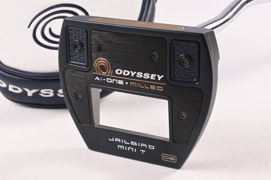 Odyssey Ai-One Milled Jailbird Mini T Double Bend Putter / 35 Inch