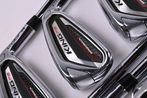 Cobra King F9 Irons / 5-PW+SW / Stiff Flex KBS Tour-V 90 Shafts