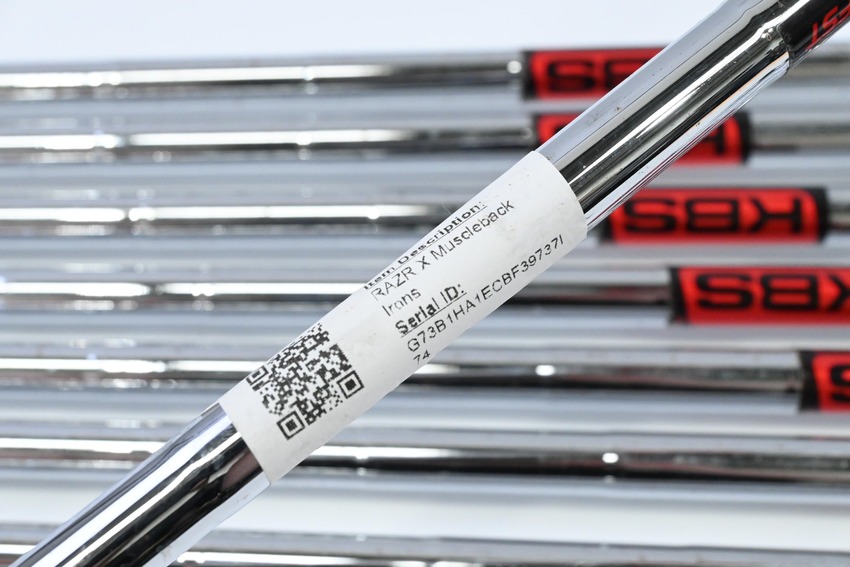 Callaway RAZR X Muscleback Irons / 3-PW / Stiff Flex KBS Tour Shafts