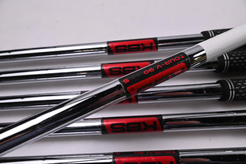 Cobra King F9 Irons / 5-PW+SW / Stiff Flex KBS Tour-V 90 Shafts