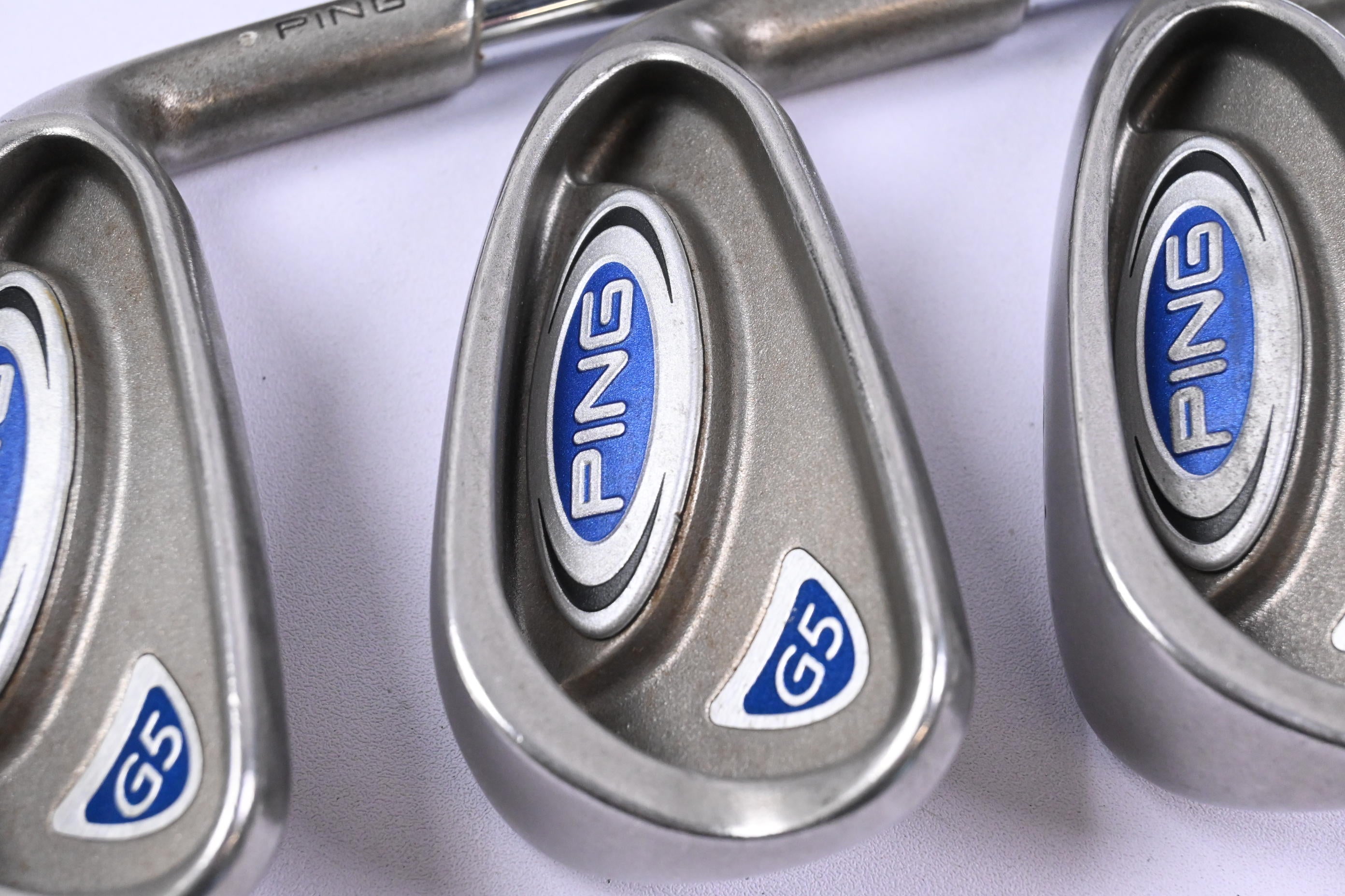 Ping G5 Irons / 3-PW+SW / Silver Dot / Stiff Flex True Temper Shafts