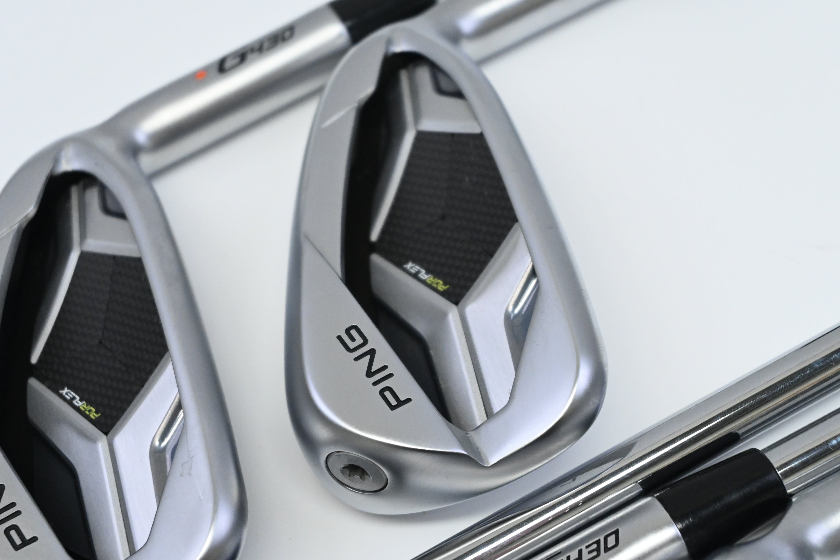 Ping G430 Irons / 6-PW / Orange Dot / Stiff Flex Ping AWT 2.0 Shafts