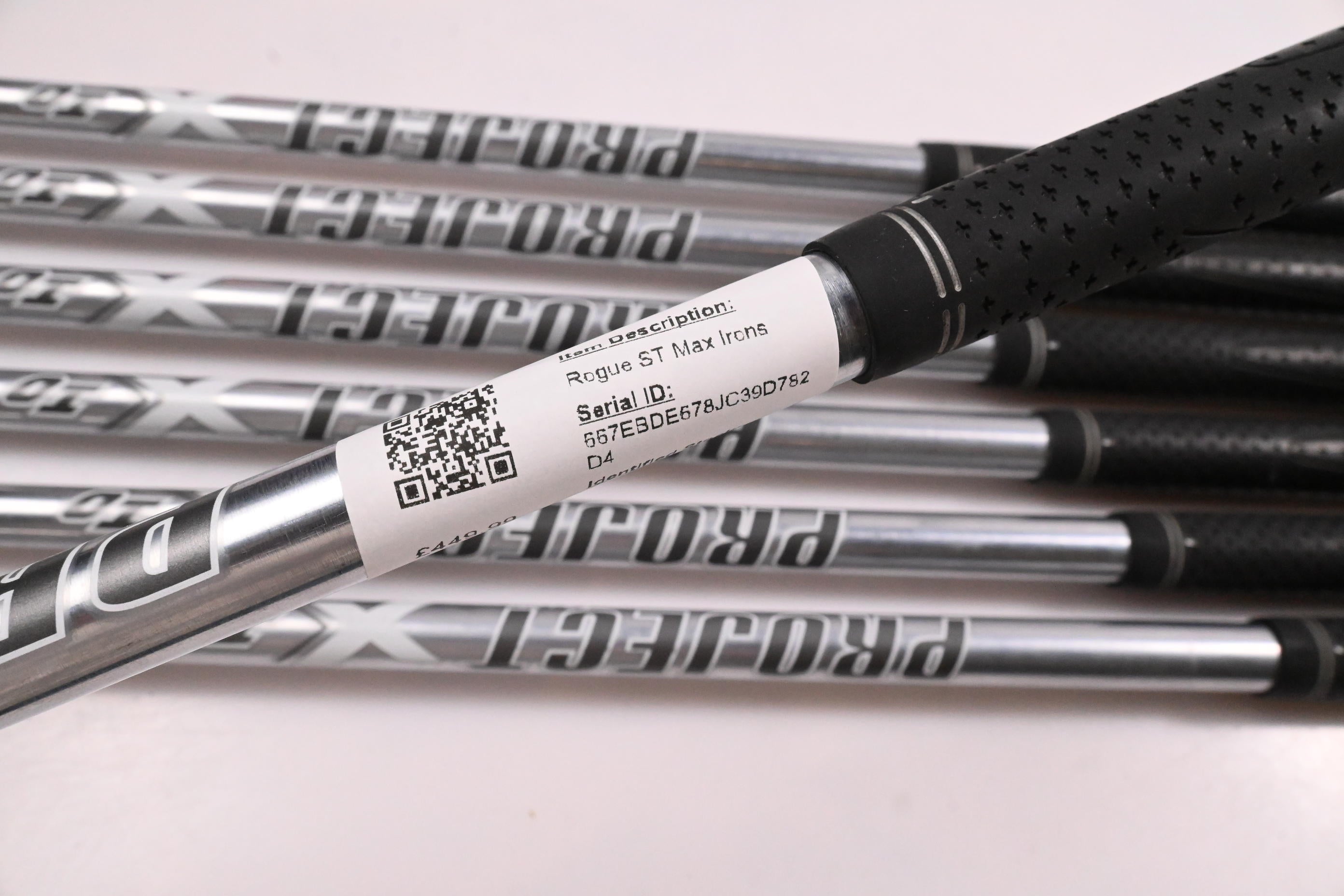 Callaway Rogue ST Max Irons / 5-PW+GW / Stiff Flex Project X IO 110 Shafts