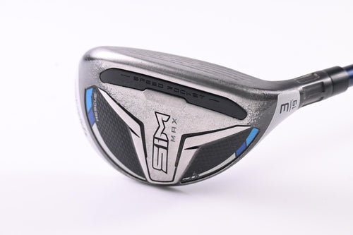 Taylormade SIM Max #3 Hybrid / 19 Degree / Stiff Flex Ventus Blue 7 Shaft