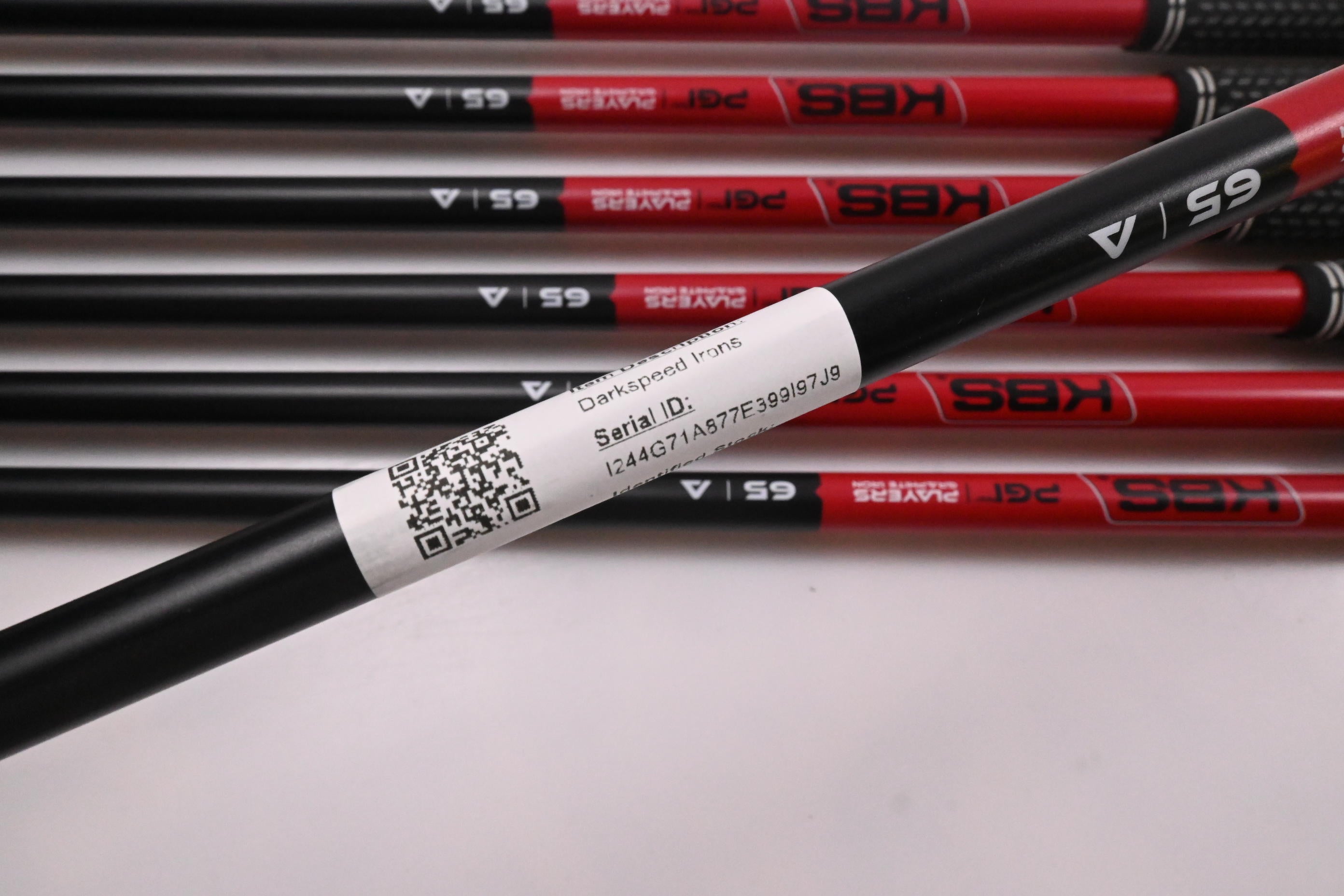 Cobra Darkspeed Irons / 5-PW+GW / Senior Flex KBS PGI 65 Shafts
